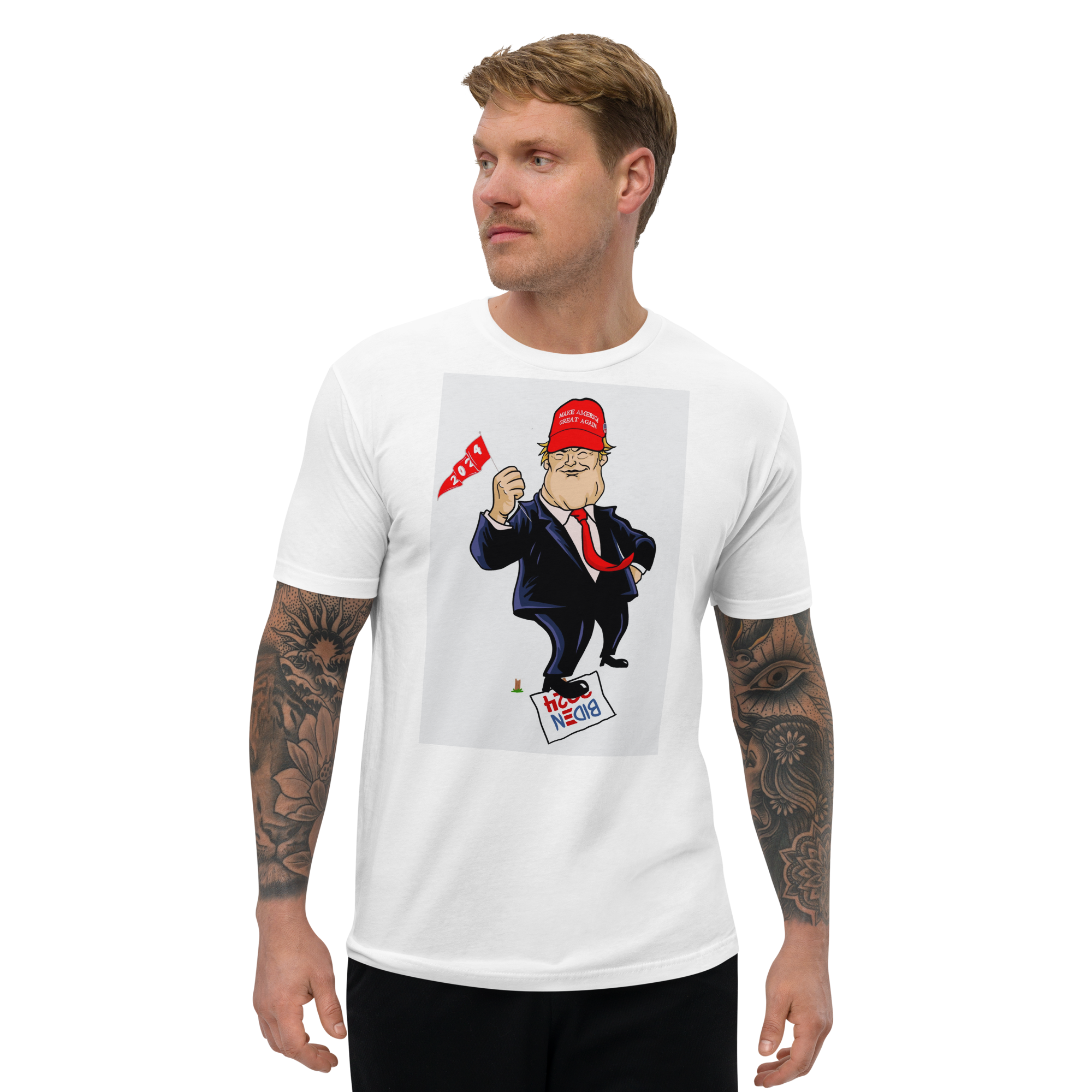 Trump 2024 Victory Step T-Shirt - Election 2024, Donald Trump, Victory Tee, Biden Shirt- Bold Political Statement, Trump 2024 - Show Your Support, Premium Quality