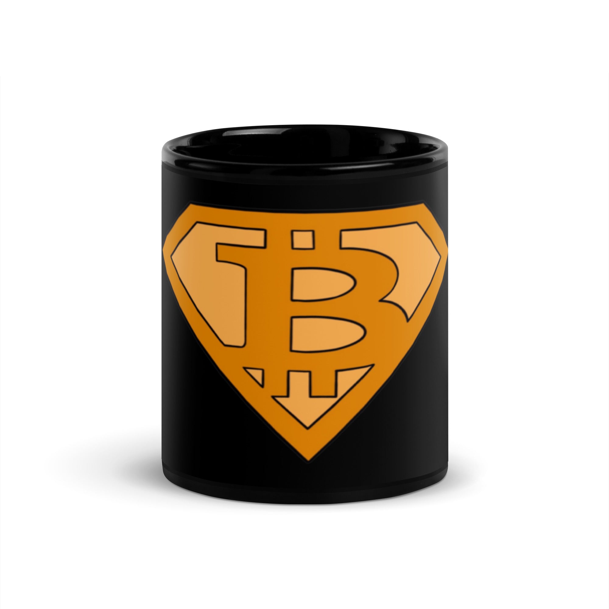 Bitcoin Superman Logo Mug - Superhero Design, Premium Comfort, Bitcoin Emblem Mug, CRYPTO BTC COFFEE MUG