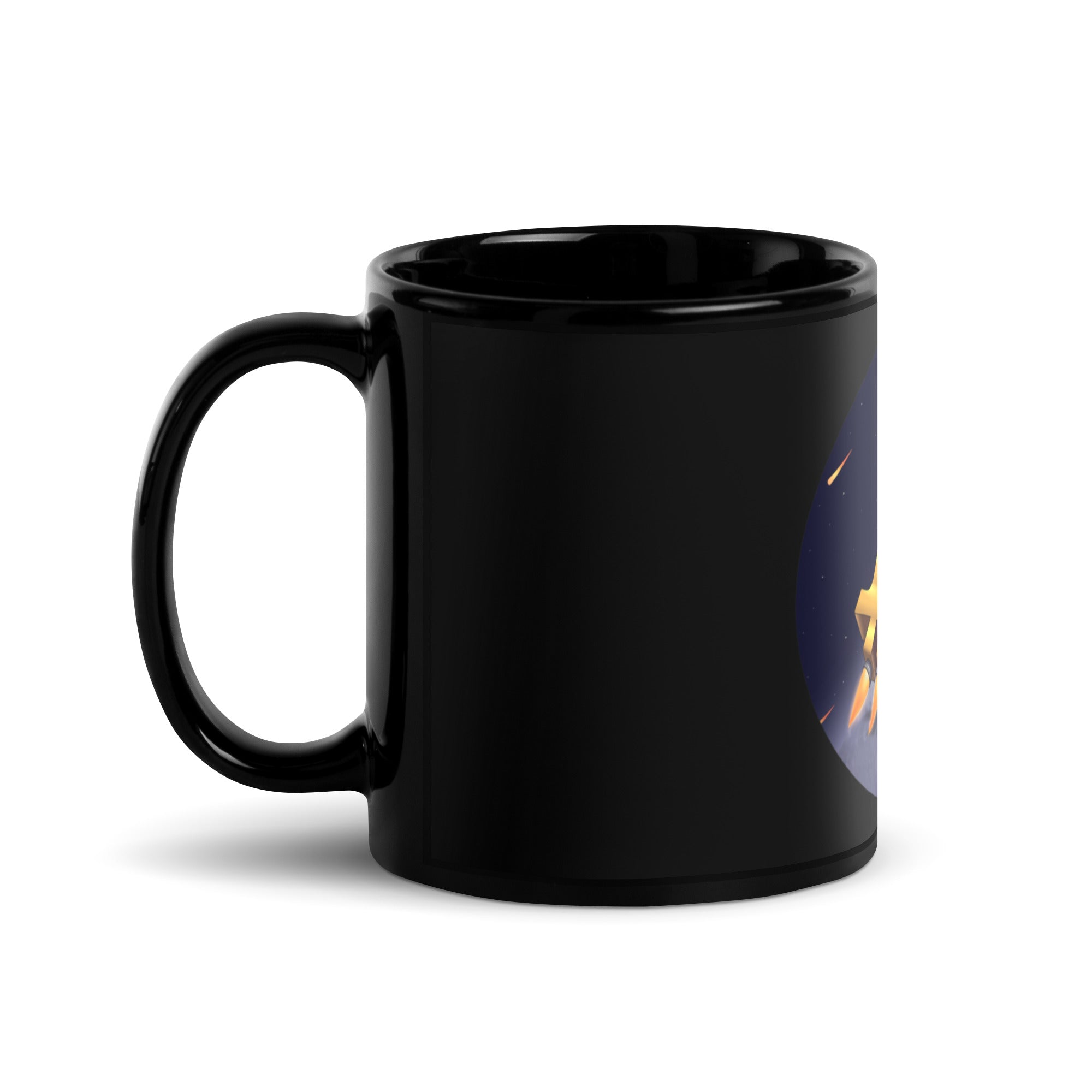 Bitcoin to Space Mug - Futuristic Design, Premium Comfort for BTC Fans Crypto Coffee Mug