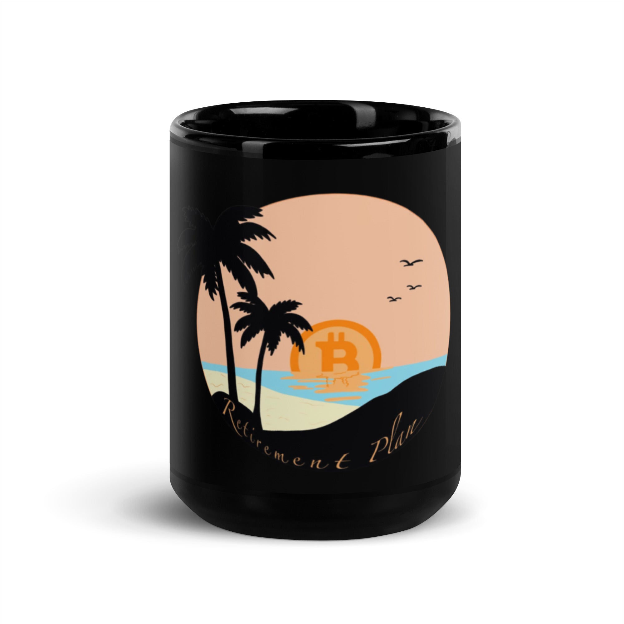 Retirement Plan Mug - Stylish Design, Premium Comfort for Crypto Investors, BTC, Bitcoin Coffee Mug