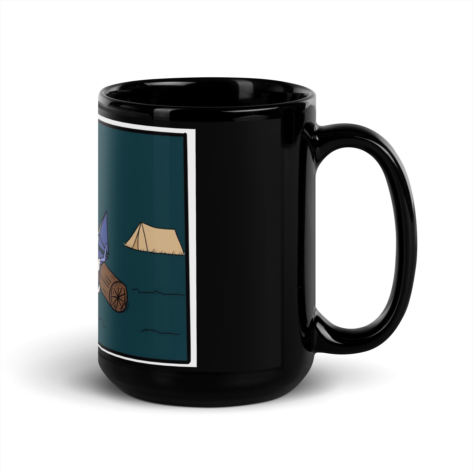 Camping with Millions Mug - Adventure and Wealth Design, Premium Comfort BTC, ETH Crypto Coffee Mug