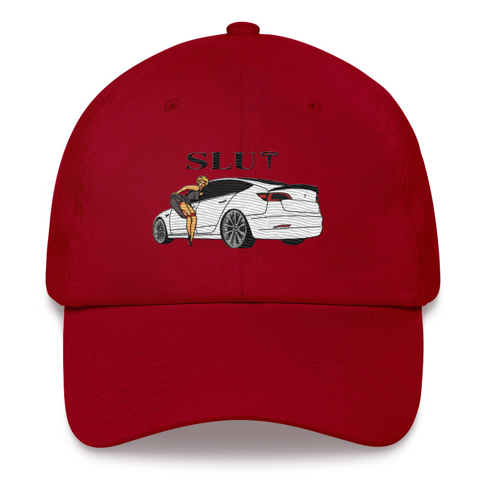 SLUT Tesla Hat - Bold Statement, Premium Comfort ELON MUSK | CYBER TRUCK "EV" TESLA HAT