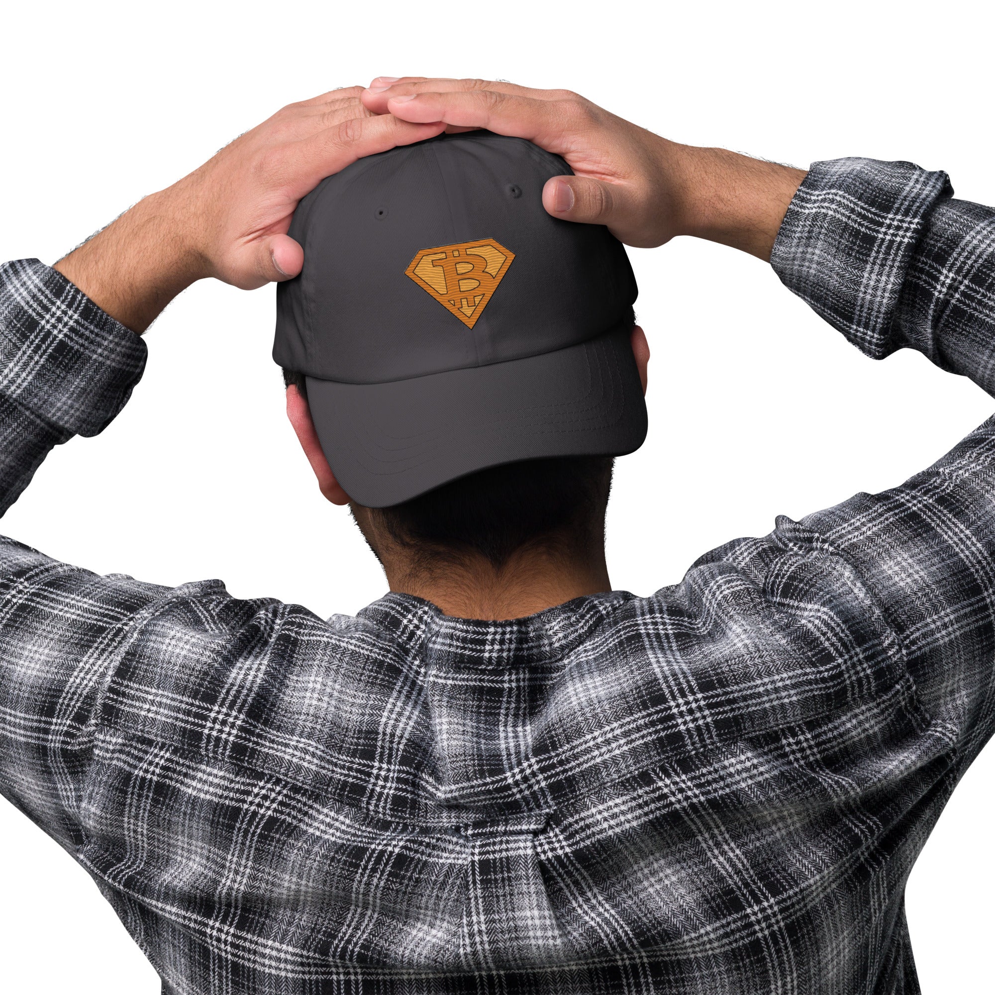 Bitcoin Superman Logo Hat - Superhero Design, Premium Comfort POWER OF BTC HAT