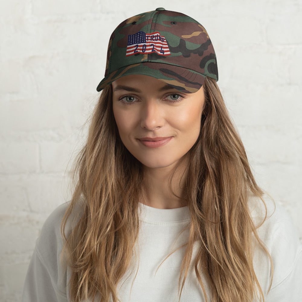 Trump 2024 Flag Hat - Patriotic Design, Premium Quality MAGA #45 PREIDENT HAT