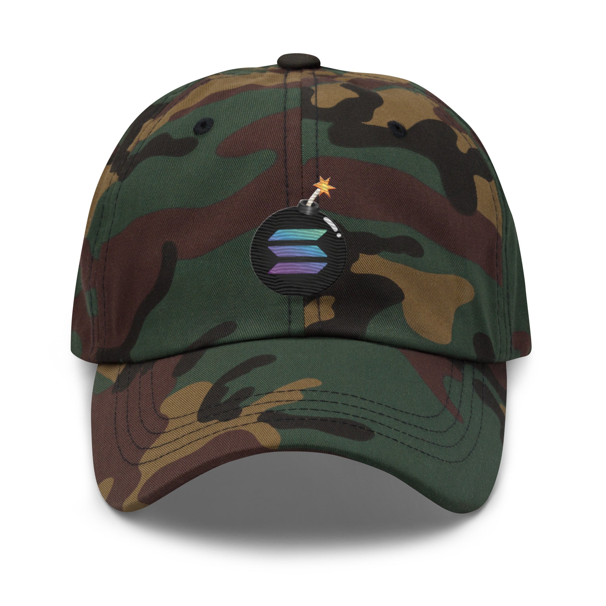 Solana Bomb Hat - Explosive Design, Premium Comfort for Crypto Fans SOL CRYPTO BOMB HAT