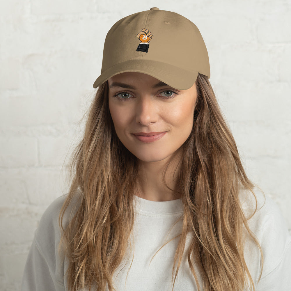 HODL Holding BTC Hat - Iconic Crypto Design, Premium Comfort myHODLshop LOGO | BITCOIN CRYPTO