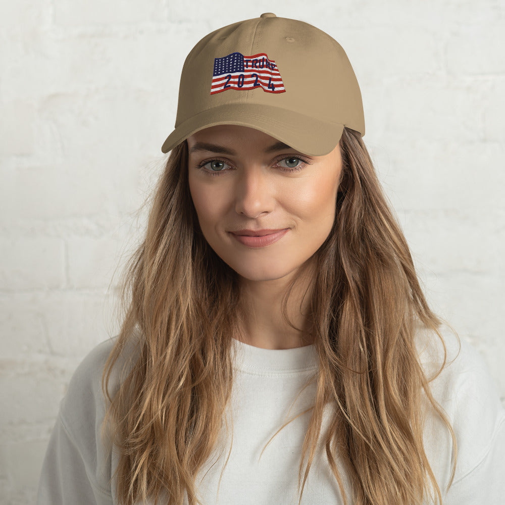 Trump 2024 Flag Hat - Patriotic Design, Premium Quality MAGA #45 PREIDENT HAT