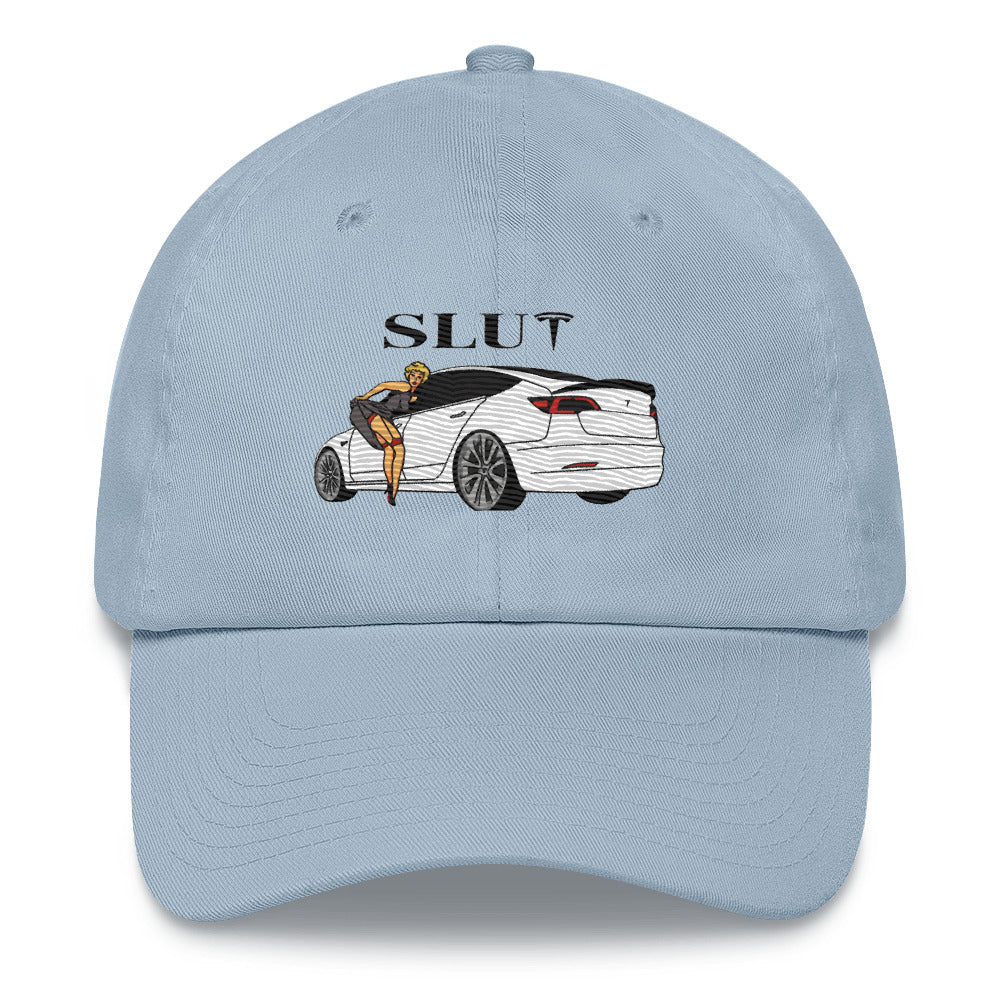 SLUT Tesla Hat - Bold Statement, Premium Comfort ELON MUSK | CYBER TRUCK "EV" TESLA HAT