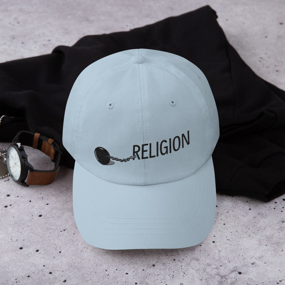 Chained Religion Hat - Symbolic Design, Premium Comfort "RELIGION IS A SCAM" HAT