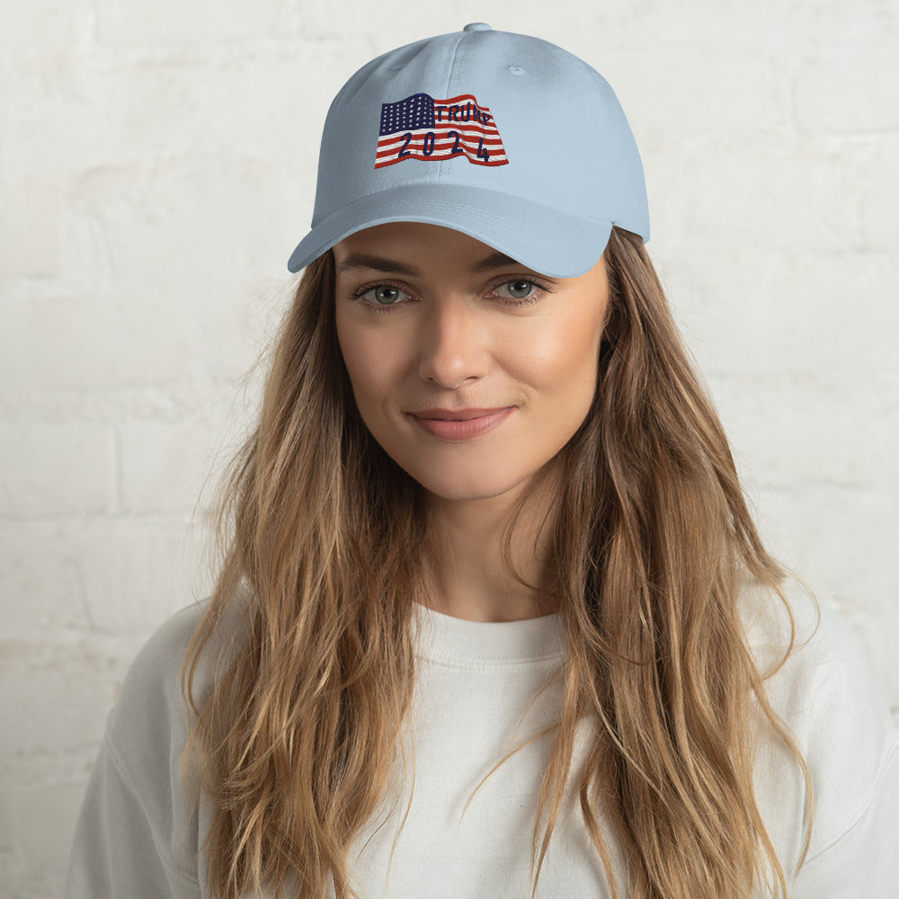 Trump 2024 Flag Hat - Patriotic Design, Premium Quality MAGA #45 PREIDENT HAT