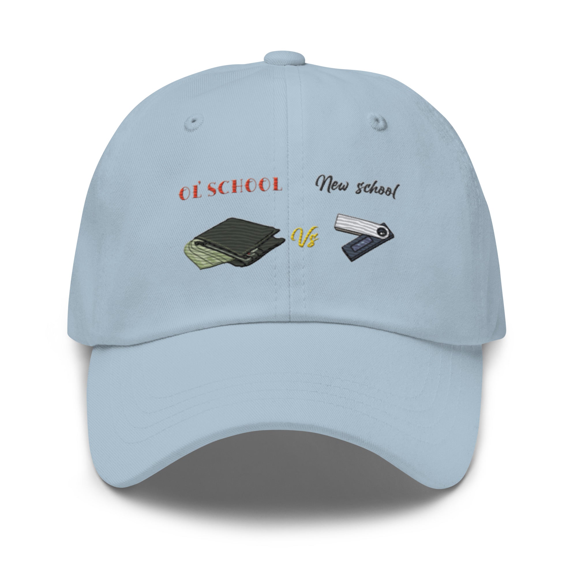 Old School (VS) New School Hat - Timeless Design, Premium Comfort CRYPTO WALLET HAT