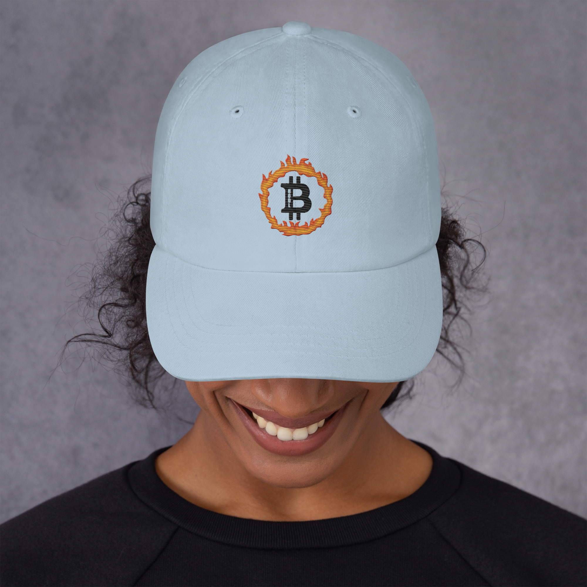 Bitcoin Blaze Hat - Ignite Your Crypto Style, Premium Comfort for BTC Enthusiasts BTC ON FIRE HAT