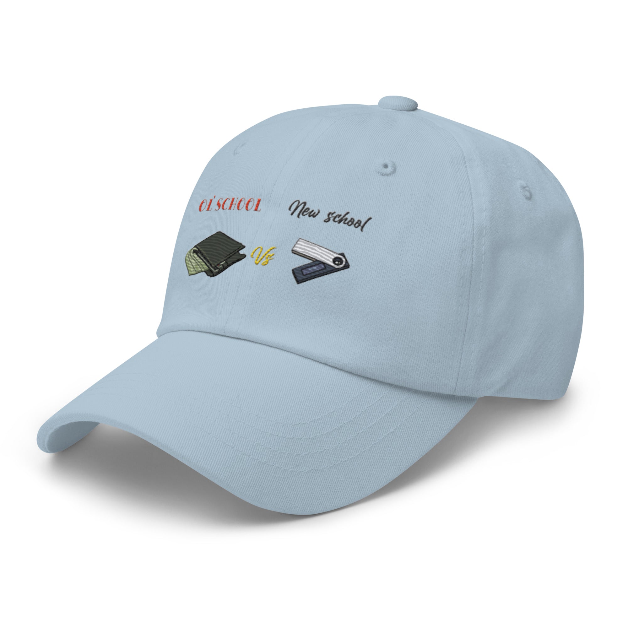 Old School (VS) New School Hat - Timeless Design, Premium Comfort CRYPTO WALLET HAT