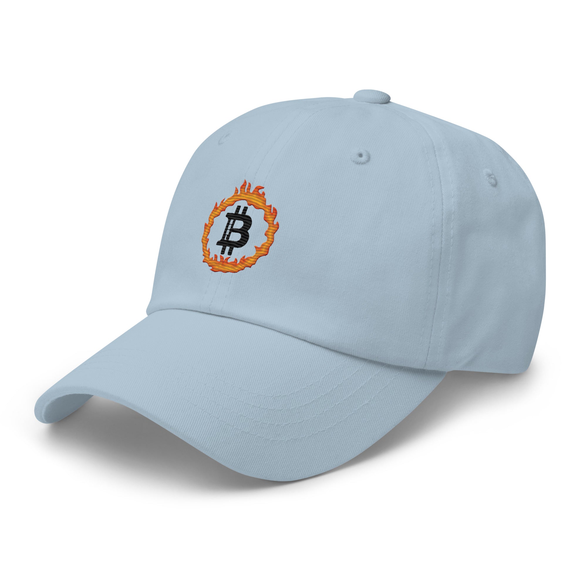 Bitcoin Blaze Hat - Ignite Your Crypto Style, Premium Comfort for BTC Enthusiasts BTC ON FIRE HAT