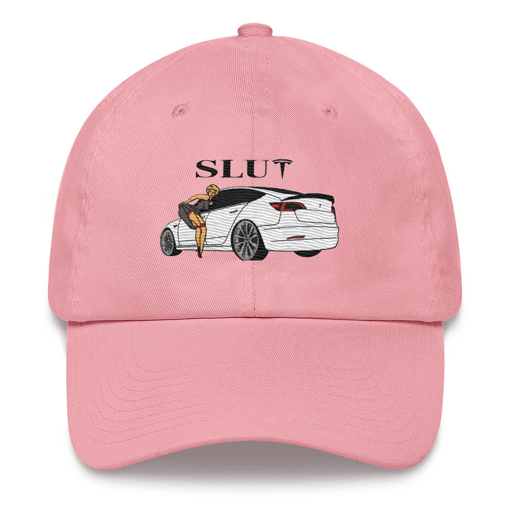 SLUT Tesla Hat - Bold Statement, Premium Comfort ELON MUSK | CYBER TRUCK "EV" TESLA HAT