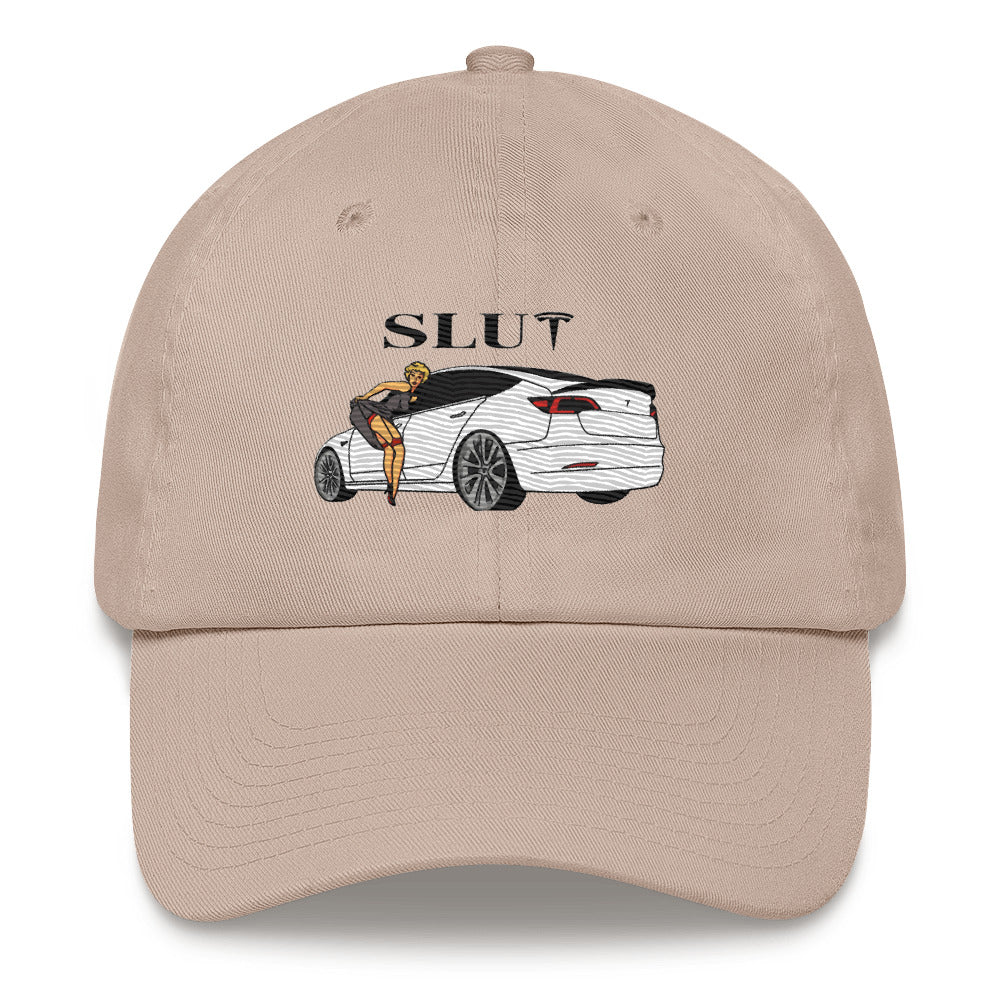 SLUT Tesla Hat - Bold Statement, Premium Comfort ELON MUSK | CYBER TRUCK "EV" TESLA HAT