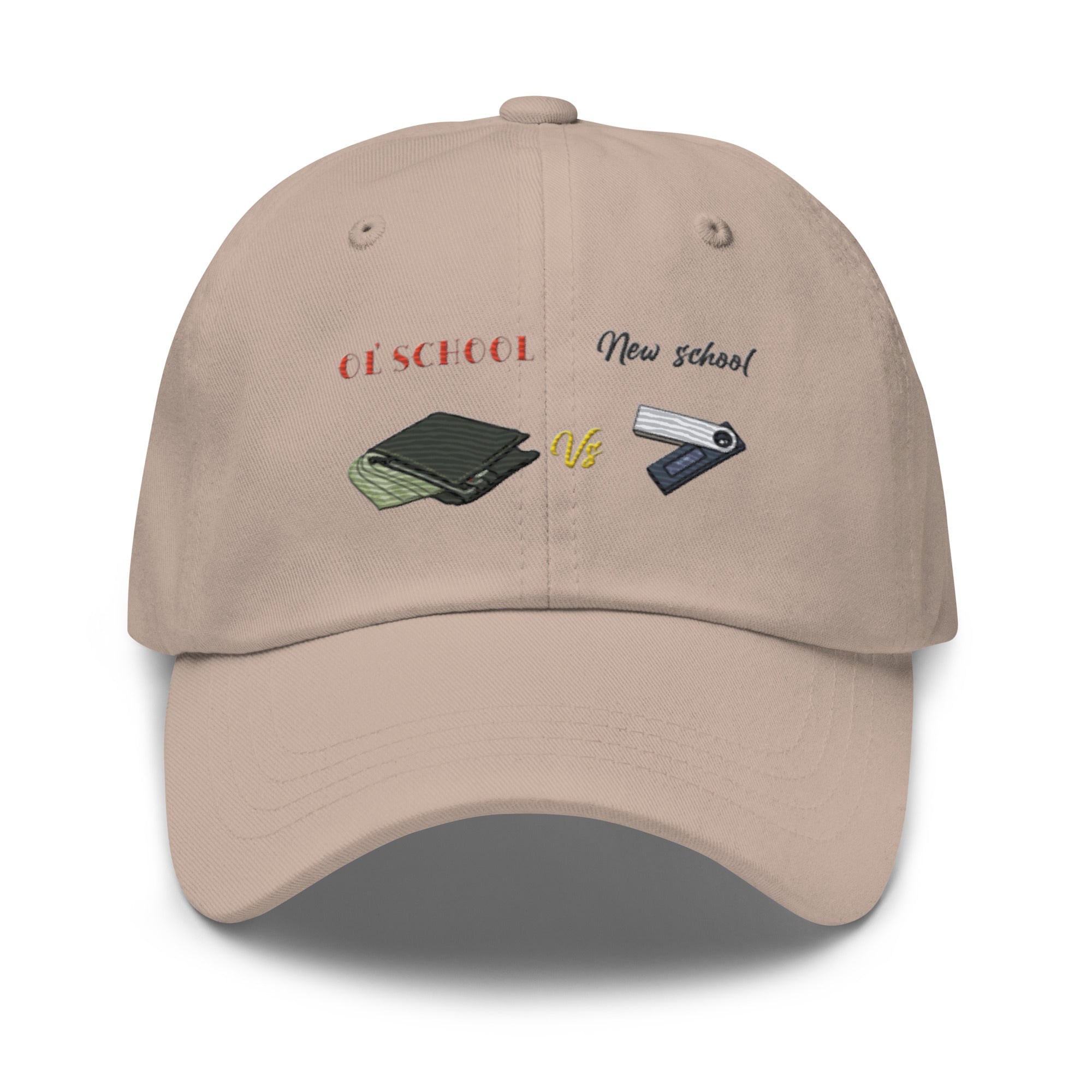 Old School (VS) New School Hat - Timeless Design, Premium Comfort CRYPTO WALLET HAT