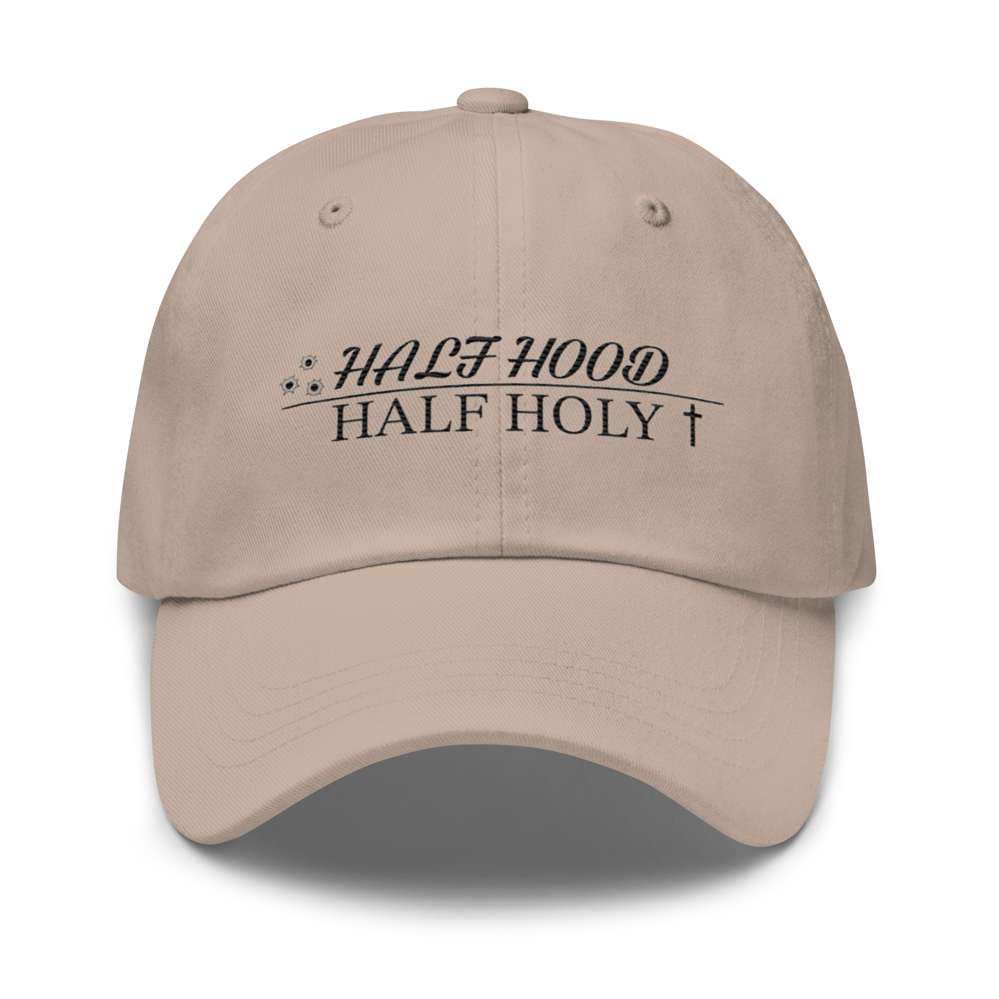 Half HOOD/Half HOLY Hat - Bold Design, Premium Comfort CHURCH GANGSTA | STREET CODE HAT