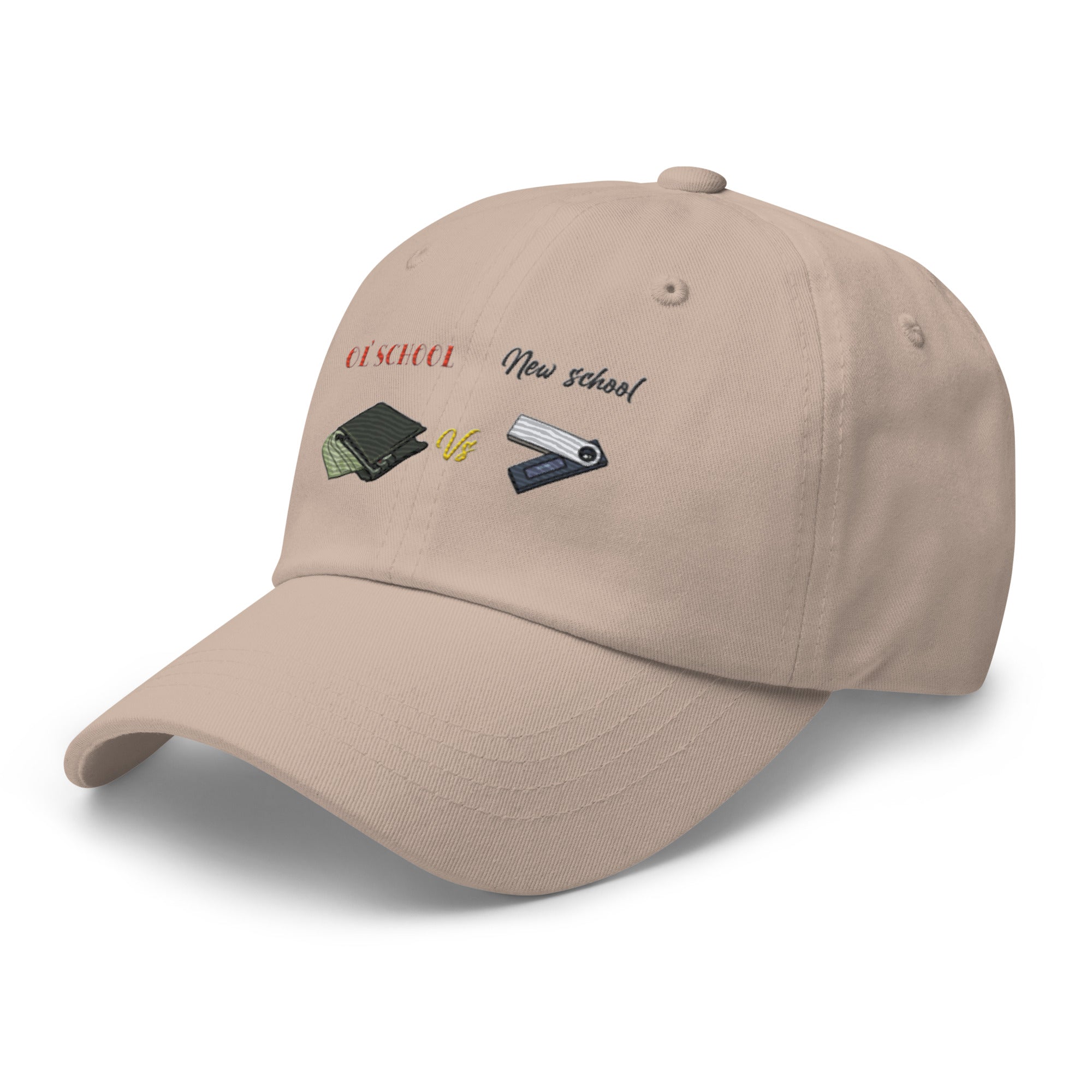 Old School (VS) New School Hat - Timeless Design, Premium Comfort CRYPTO WALLET HAT