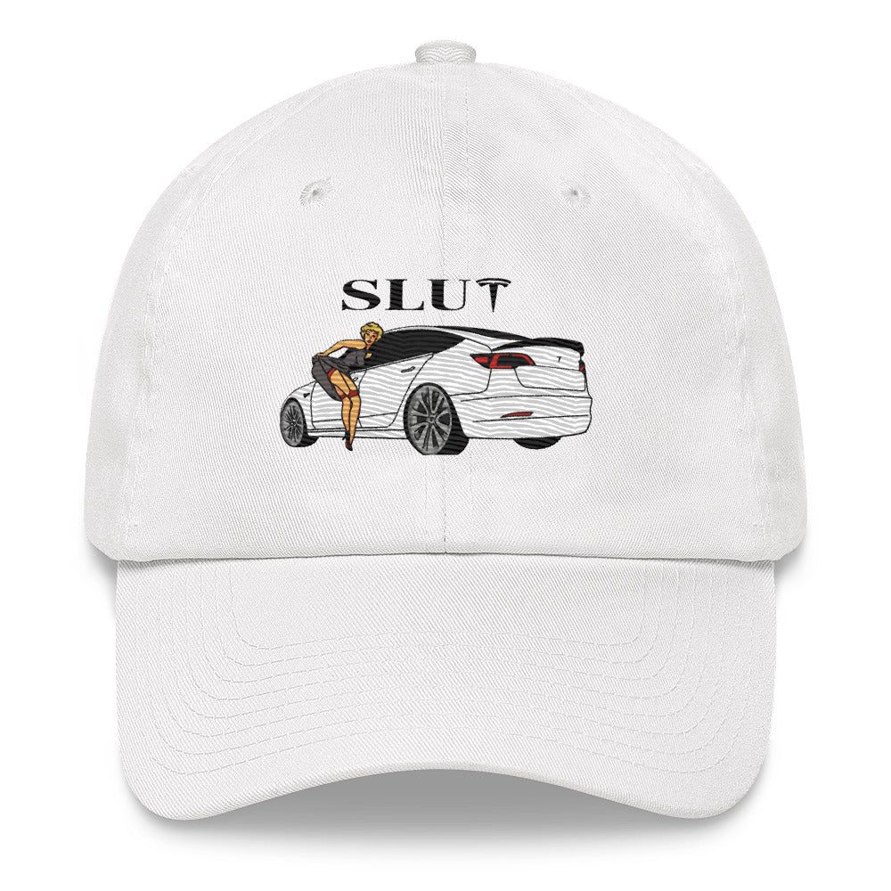 SLUT Tesla Hat - Bold Statement, Premium Comfort ELON MUSK | CYBER TRUCK "EV" TESLA HAT