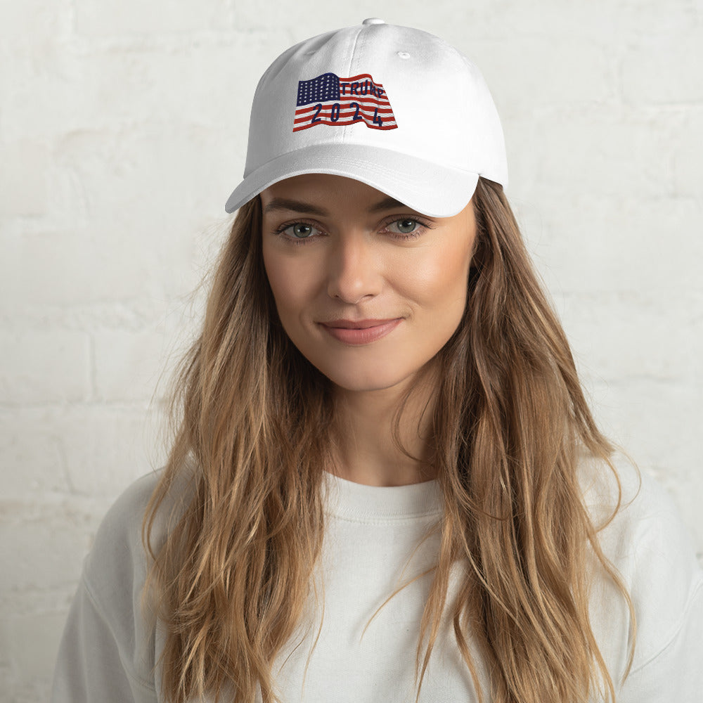 Trump 2024 Flag Hat - Patriotic Design, Premium Quality MAGA #45 PREIDENT HAT