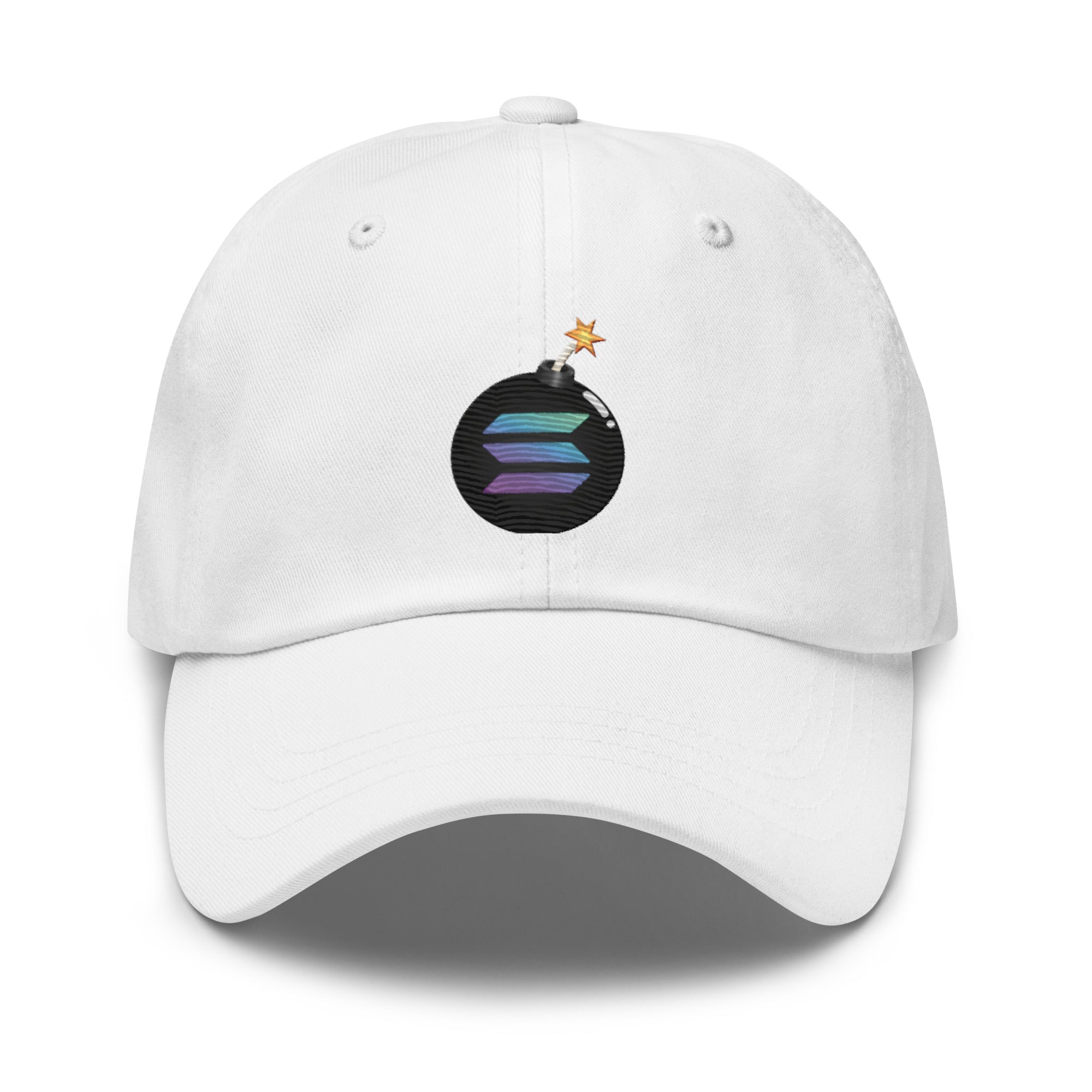 Solana Bomb Hat - Explosive Design, Premium Comfort for Crypto Fans SOL CRYPTO BOMB HAT