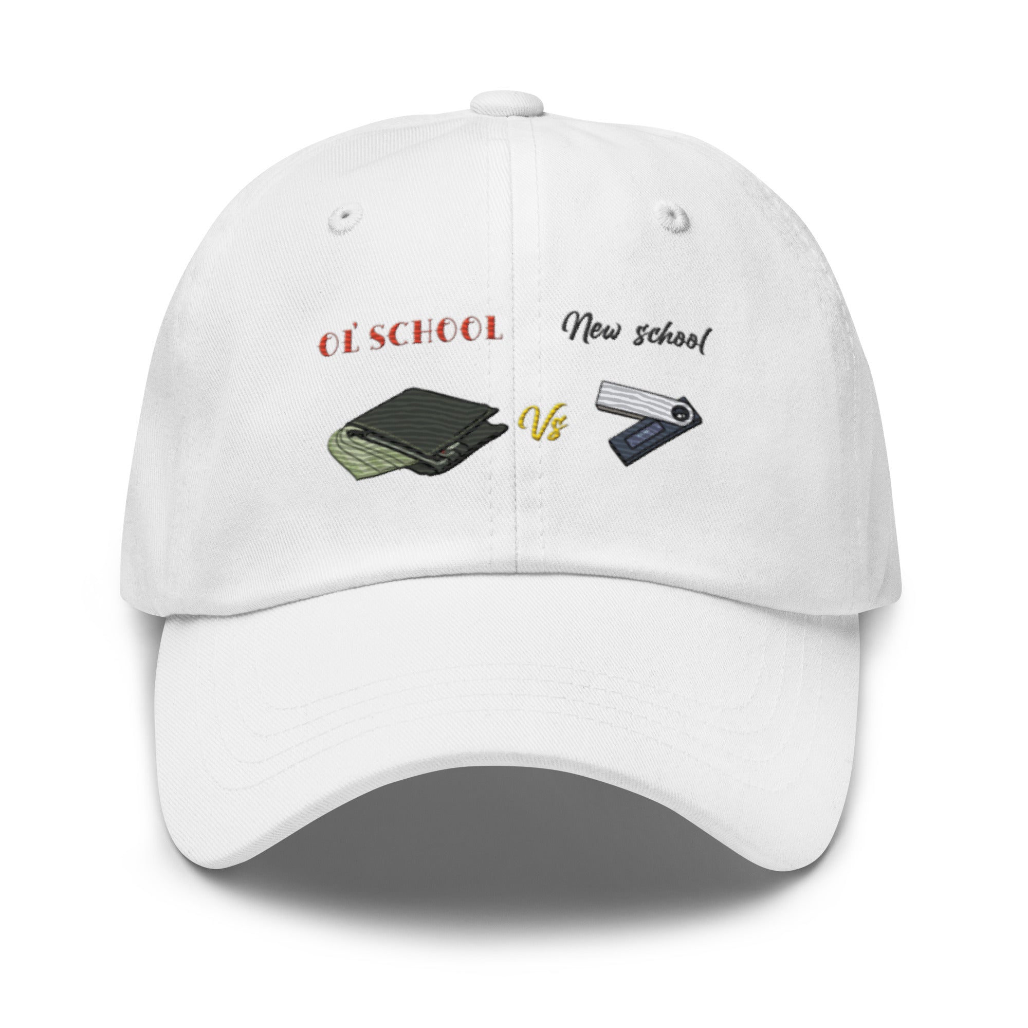 Old School (VS) New School Hat - Timeless Design, Premium Comfort CRYPTO WALLET HAT