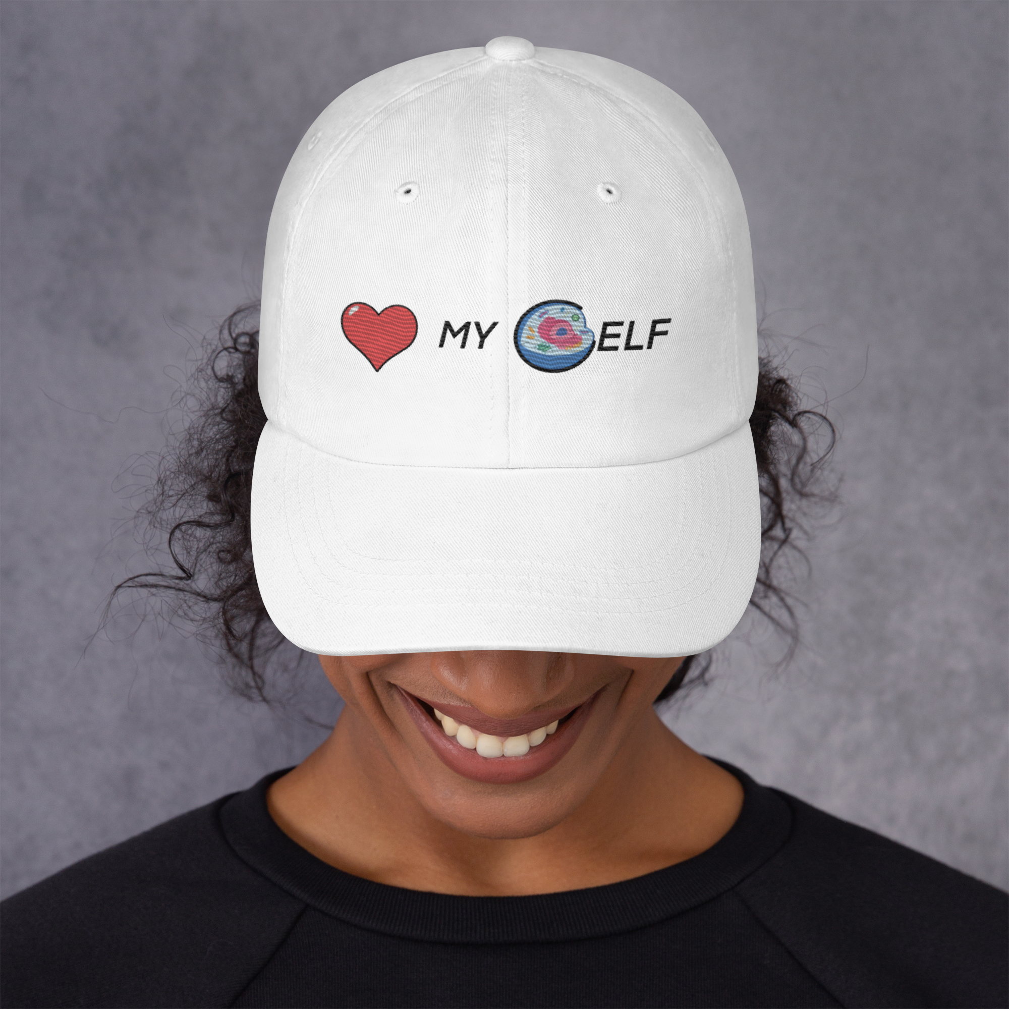 Cell-f Love Hat - DNA-Self-Love Design, Premium Comfort CELLULAR LEVEL | SELF HEALING HAT