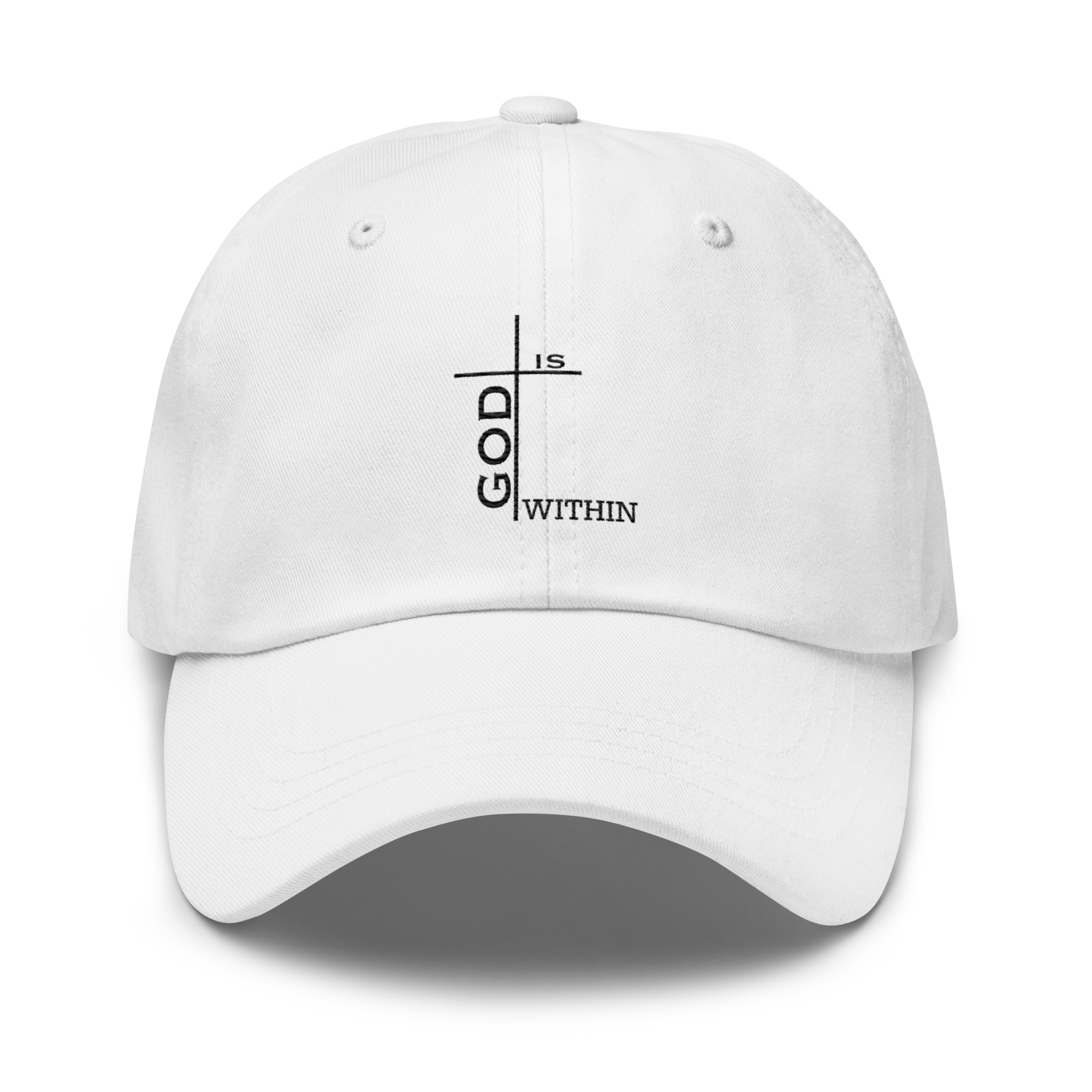 God Is Within Hat - Inspirational Design, Premium Comfort "WE ARE ALL GODS" LOVE HAT