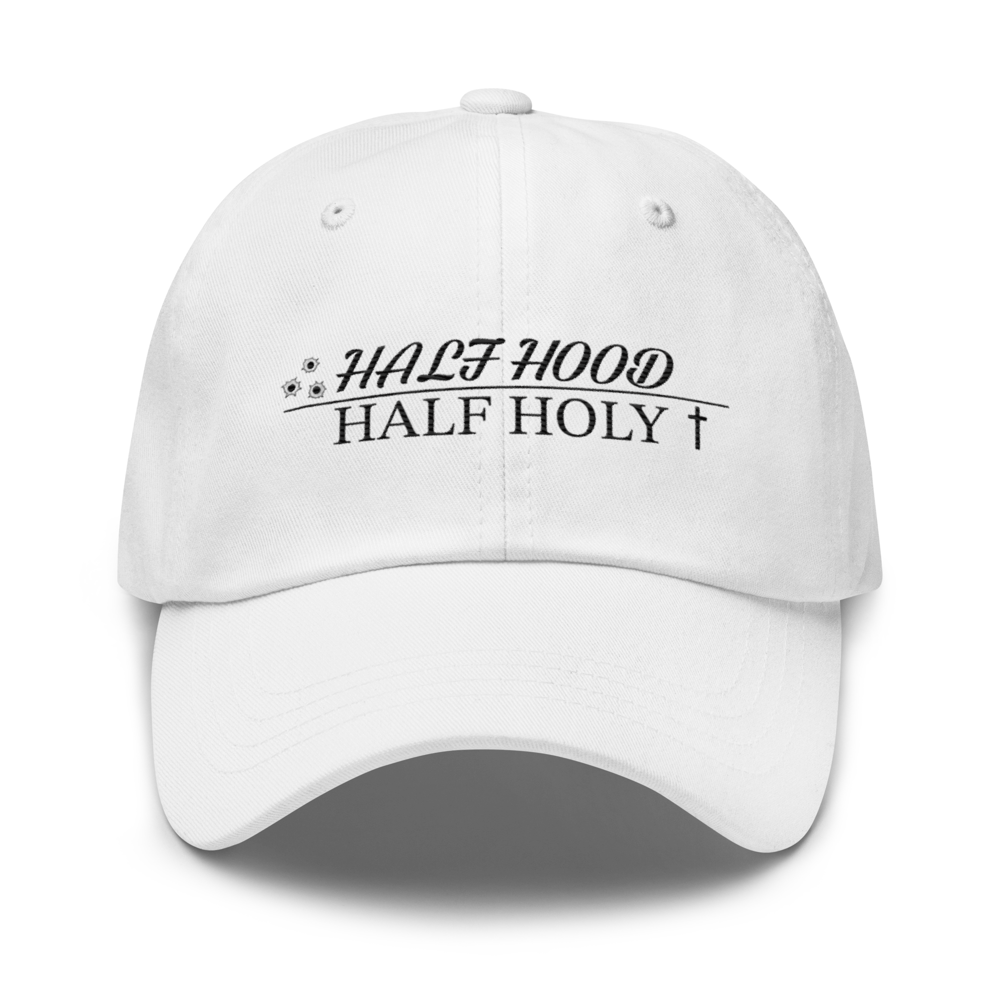 Half HOOD/Half HOLY Hat - Bold Design, Premium Comfort CHURCH GANGSTA | STREET CODE HAT