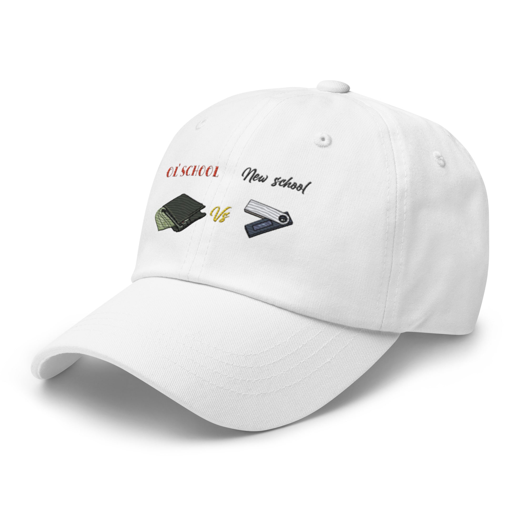 Old School (VS) New School Hat - Timeless Design, Premium Comfort CRYPTO WALLET HAT