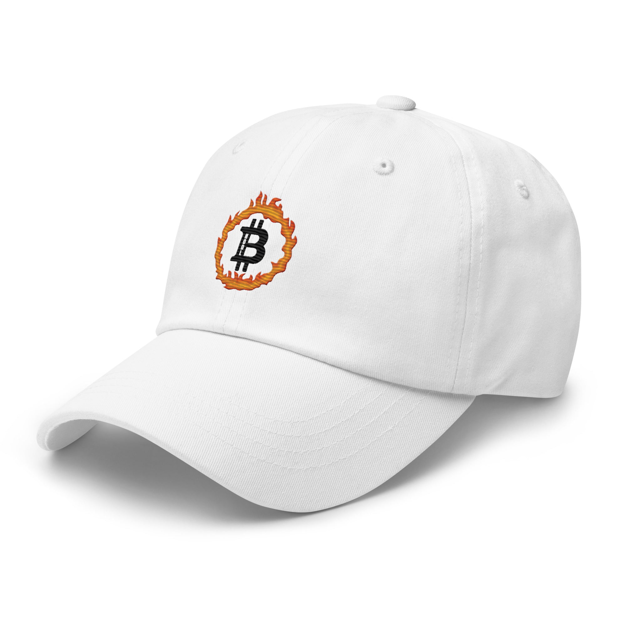 Bitcoin Blaze Hat - Ignite Your Crypto Style, Premium Comfort for BTC Enthusiasts BTC ON FIRE HAT