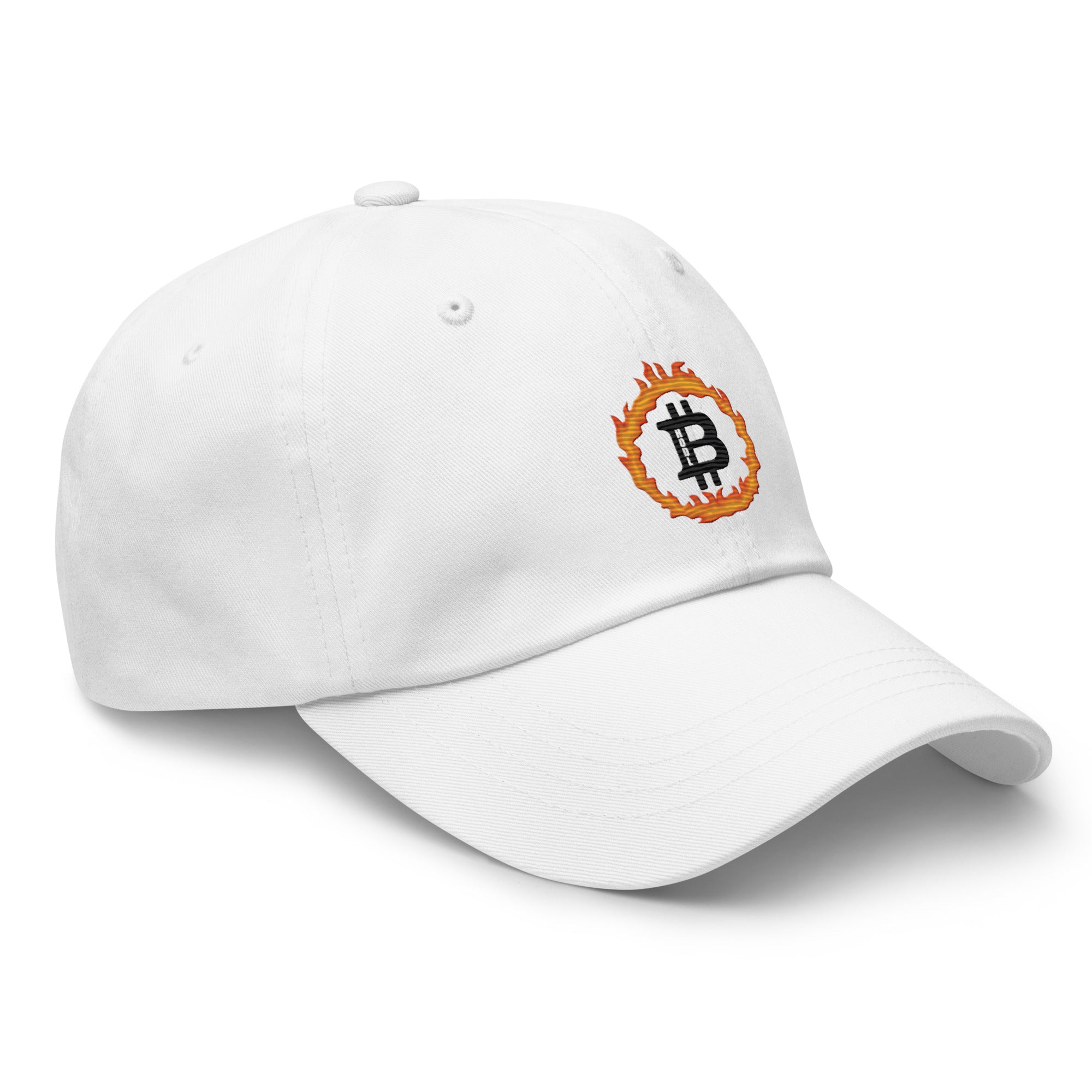 Bitcoin Blaze Hat - Ignite Your Crypto Style, Premium Comfort for BTC Enthusiasts BTC ON FIRE HAT