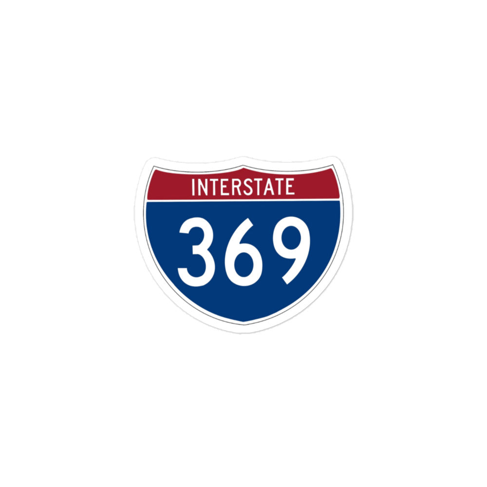 Interstate 369 Sticker - Spiritual Journey Design, Premium Quality, Route 369 Sticker, ENERGY, FREQUENCY, VIBRATION | NIKOLA TESLA 369 STICKER