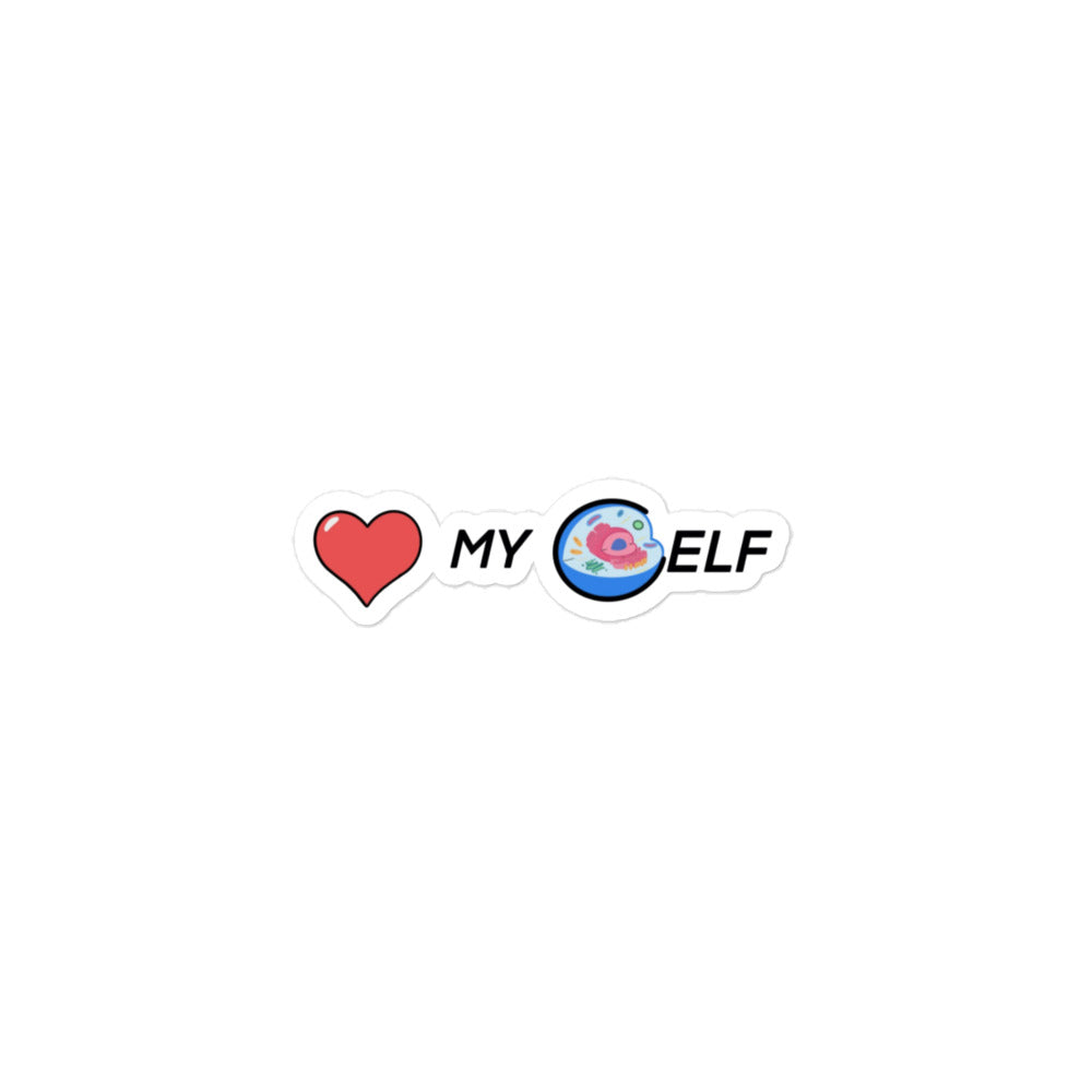 Cell-f Love Sticker - Self-Love Design, Premium Quality, CELLULAR SELF LOVE, DNA, Cell-f Love Sticker HEAL YOURSELF STICKER