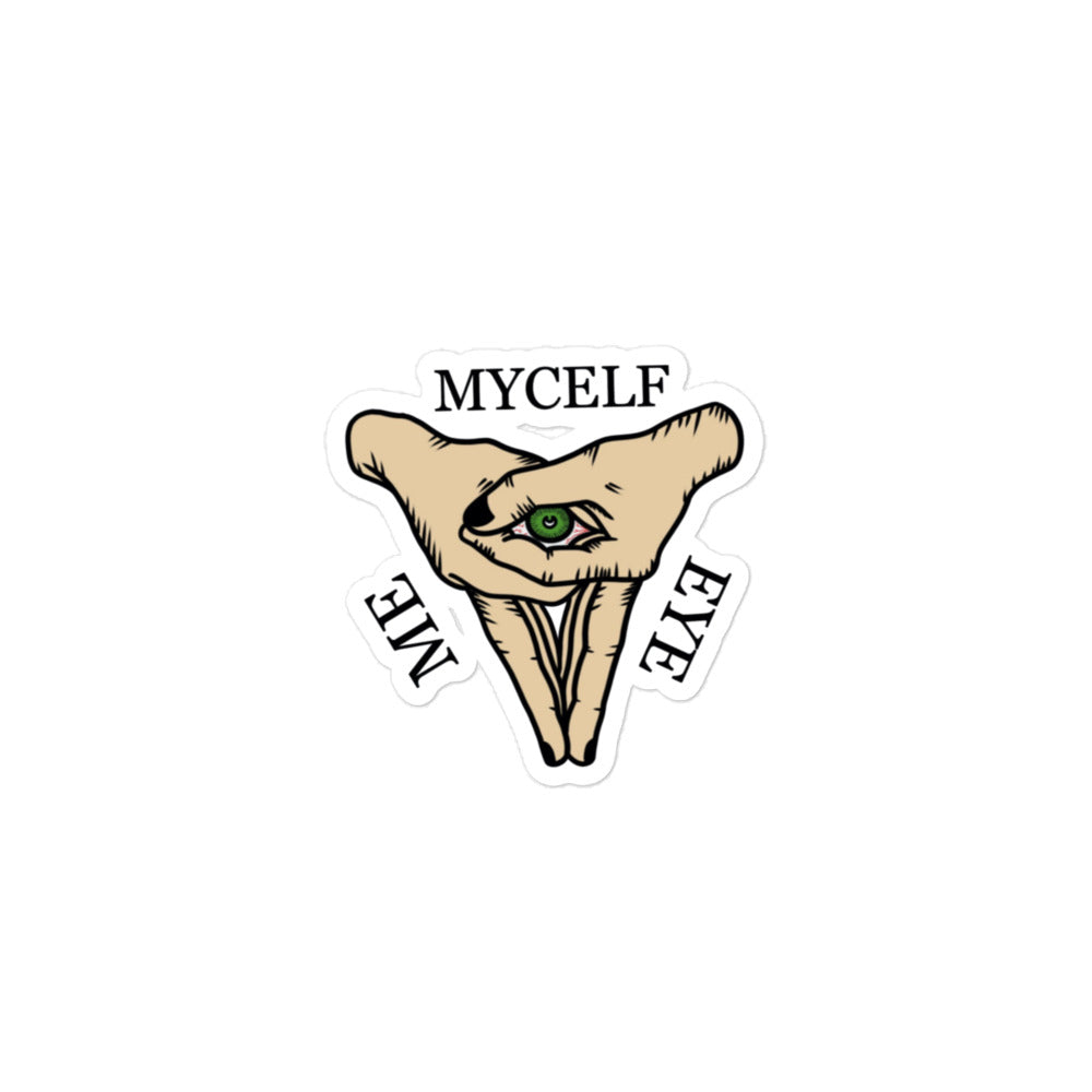 Me, Mycelf, and Eye Sticker - Unique Design, Premium Quality, 3rd eye, ALL SEEING EYE, Me, Mycelf, and Eye SPIRITUAL Sticker PYRAMID STICKER