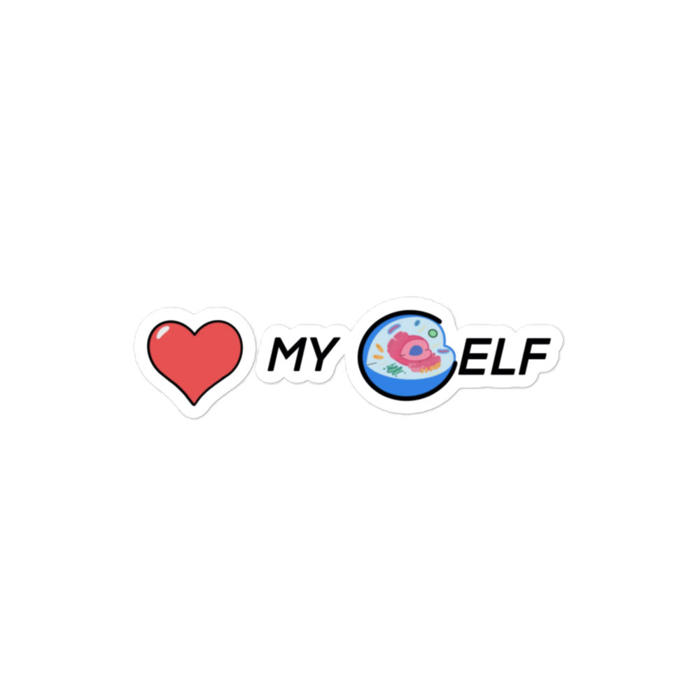 Cell-f Love Sticker - Self-Love Design, Premium Quality, CELLULAR SELF LOVE, DNA, Cell-f Love Sticker HEAL YOURSELF STICKER