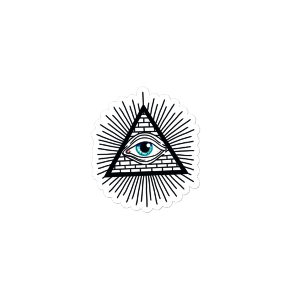 In Us We Trust Sticker - Patriotic Design, Premium Quality, 3RD EYE, ALL SEEING EYE, In us We Trust Sticker SPIRITUAL PYRAMID STICKER