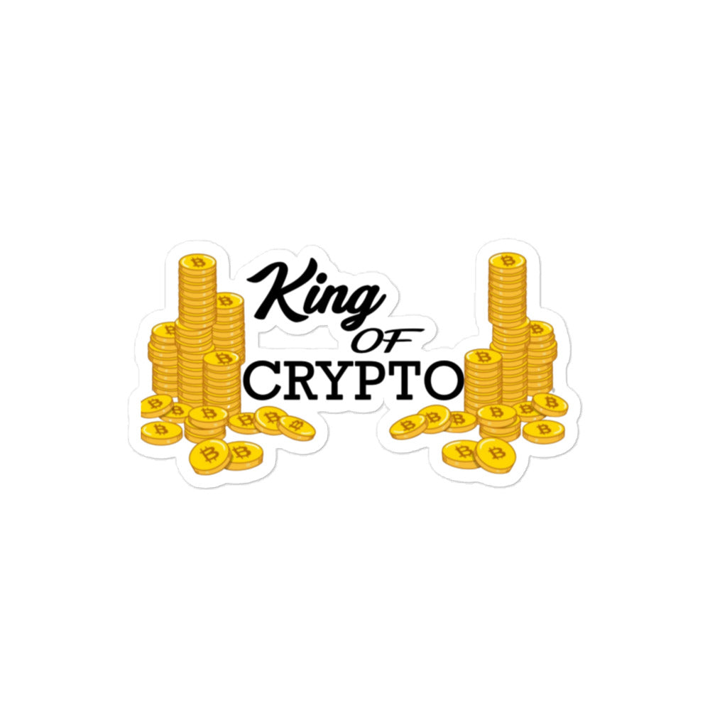 Kings of Crypto Sticker - Majestic Design, Premium Quality, BTC, BITCOIN, I'M RICH BITCH, King of Crypto Sticker