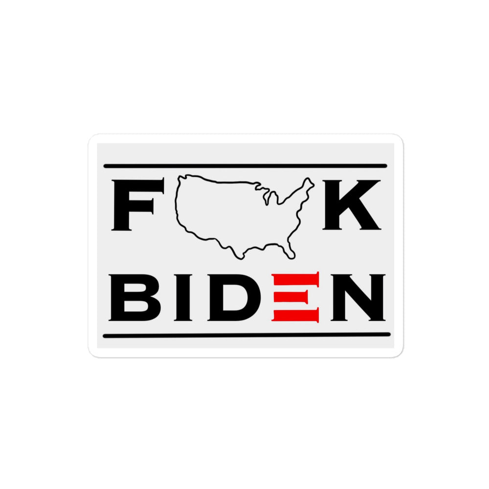 FUCK Biden Sticker F*** Biden Sticker - Bold Political Statement, Premium Quality, PRESIDENT, SUPPORT #45, #47 DONALD TRUMP STICKER, LET'S GO BRANDON