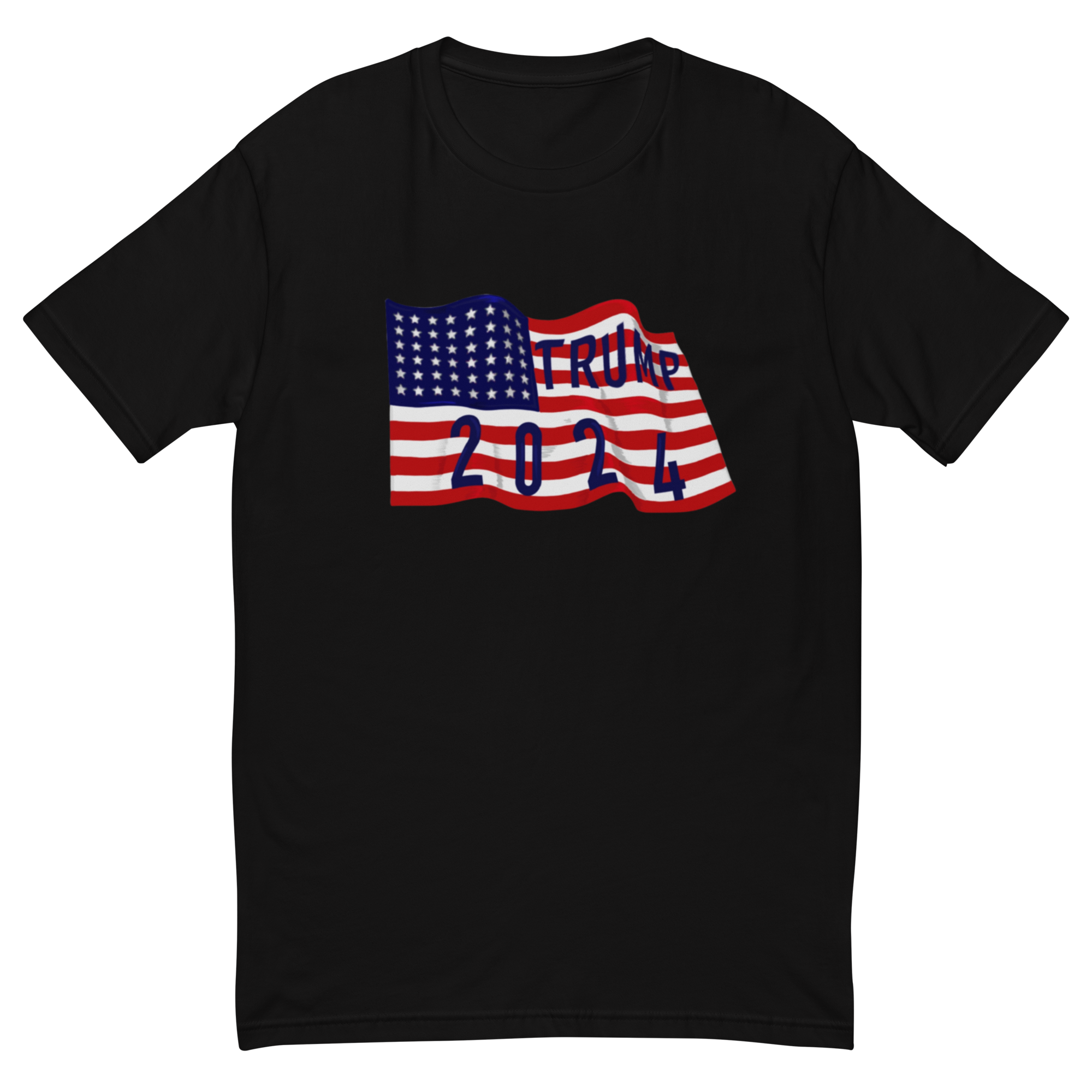 Trump 2024 American Flag T-Shirt - Patriotic Presidential Support Tee, Soft Cotton, Unisex-Trump 2024 Flag T-Shirt - Patriotic Design, Premium Quality