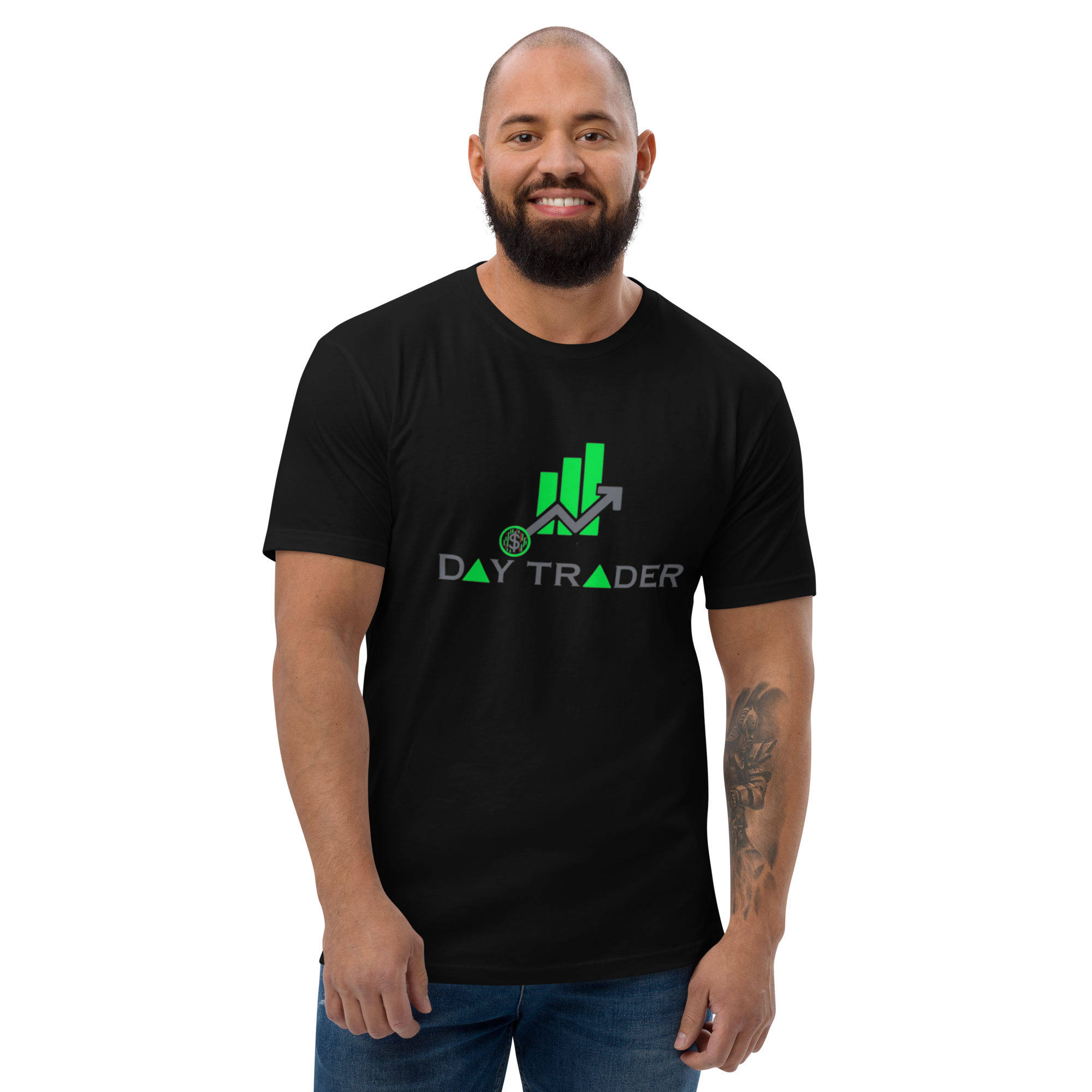 Day Trader T-Shirt - Stylish Design, Premium Quality, Profitable Day Trader Tee - Bullish Green Candles Design, Premium Cotton, Unisex, Day Trader T-shirt