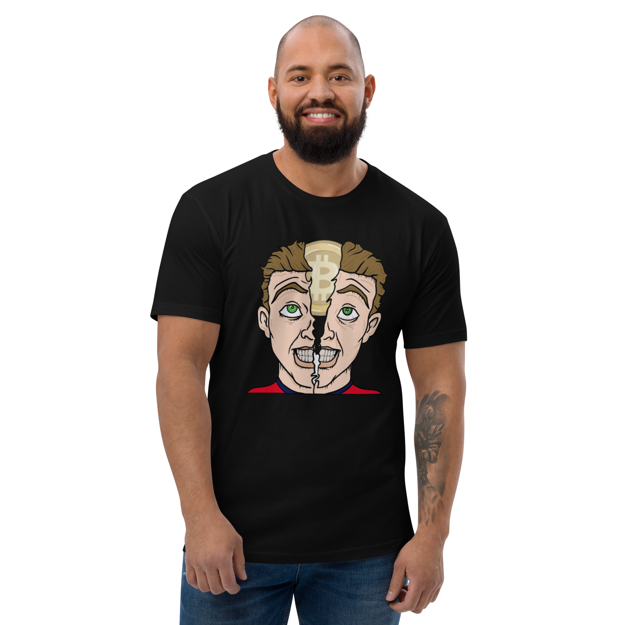 Bitcoin Brain Revelation T-Shirt - Iconic Design, Premium Quality for BTC Enthusiasts, Bitcoin Revelation T-Shirt: Mind-Opening Crypto Design, Unisex Cotton Tee BTC ON THE BRAIN