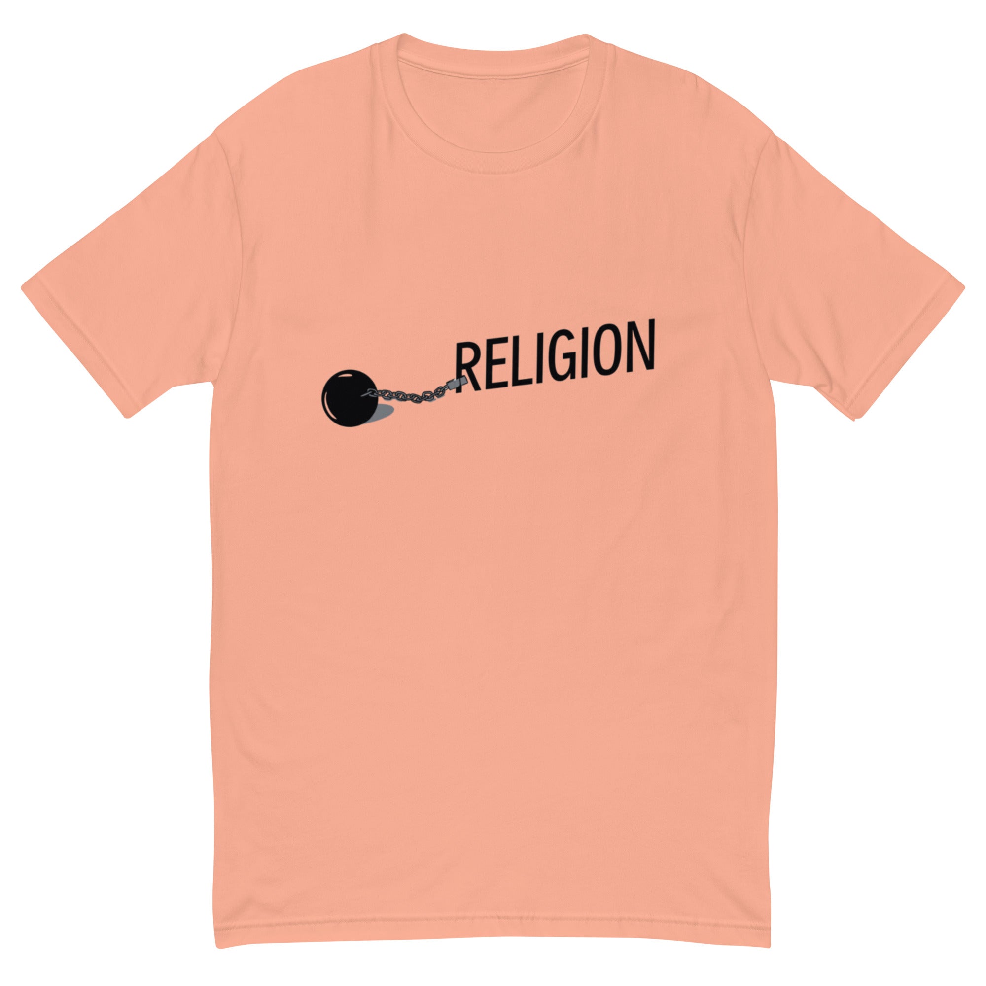 Chained Religion T-Shirt - Symbolic Design, Premium Quality, Religion Ball and Chain Tee - Divide us, Thought-Provoking Design, Soft Cotton, Unisex Chained Religion T-shirt