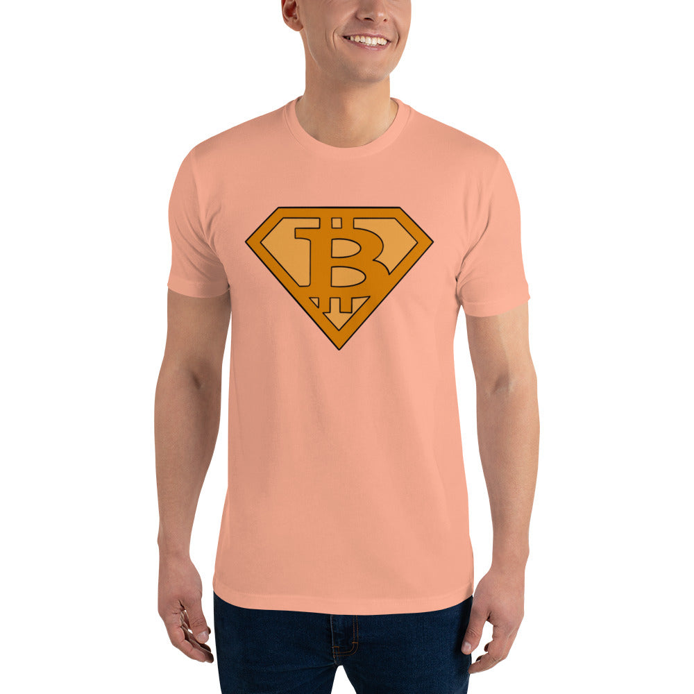 Bitcoin Superman Logo T-Shirt - Superhero Design, Premium Quality, Bitcoin Hero Tee: Superhero-Inspired Crypto Design, Premium Cotton, Unisex, Bitcon Saves T-shirt