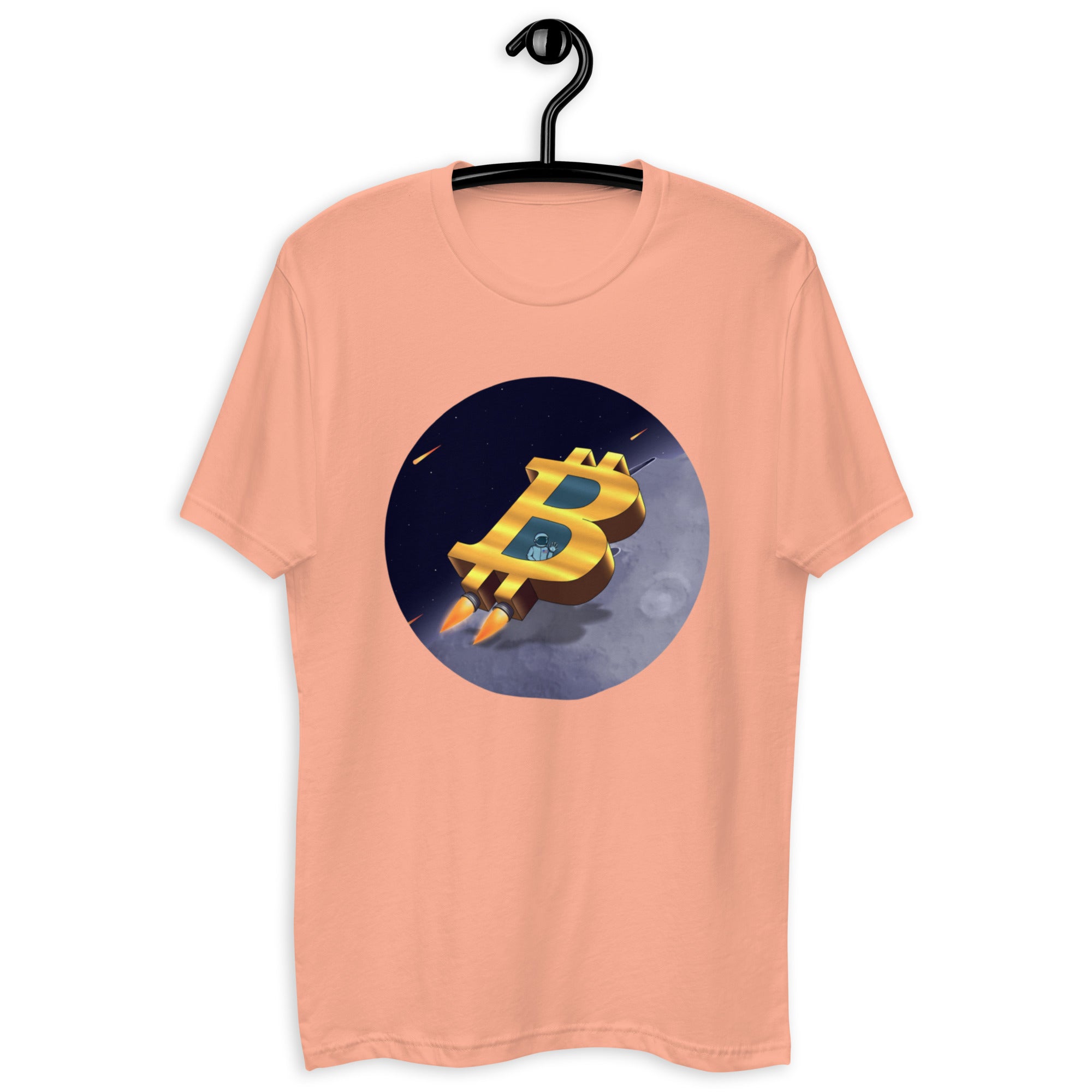 Bitcoin to Space T-Shirt - Futuristic Design, Premium Quality for BTC Fans, Bitcoin To The Moon Tee: Jet-Powered Crypto Design, Quality Cotton, BTC to the MOON! Bitcoin to Space T-shirt