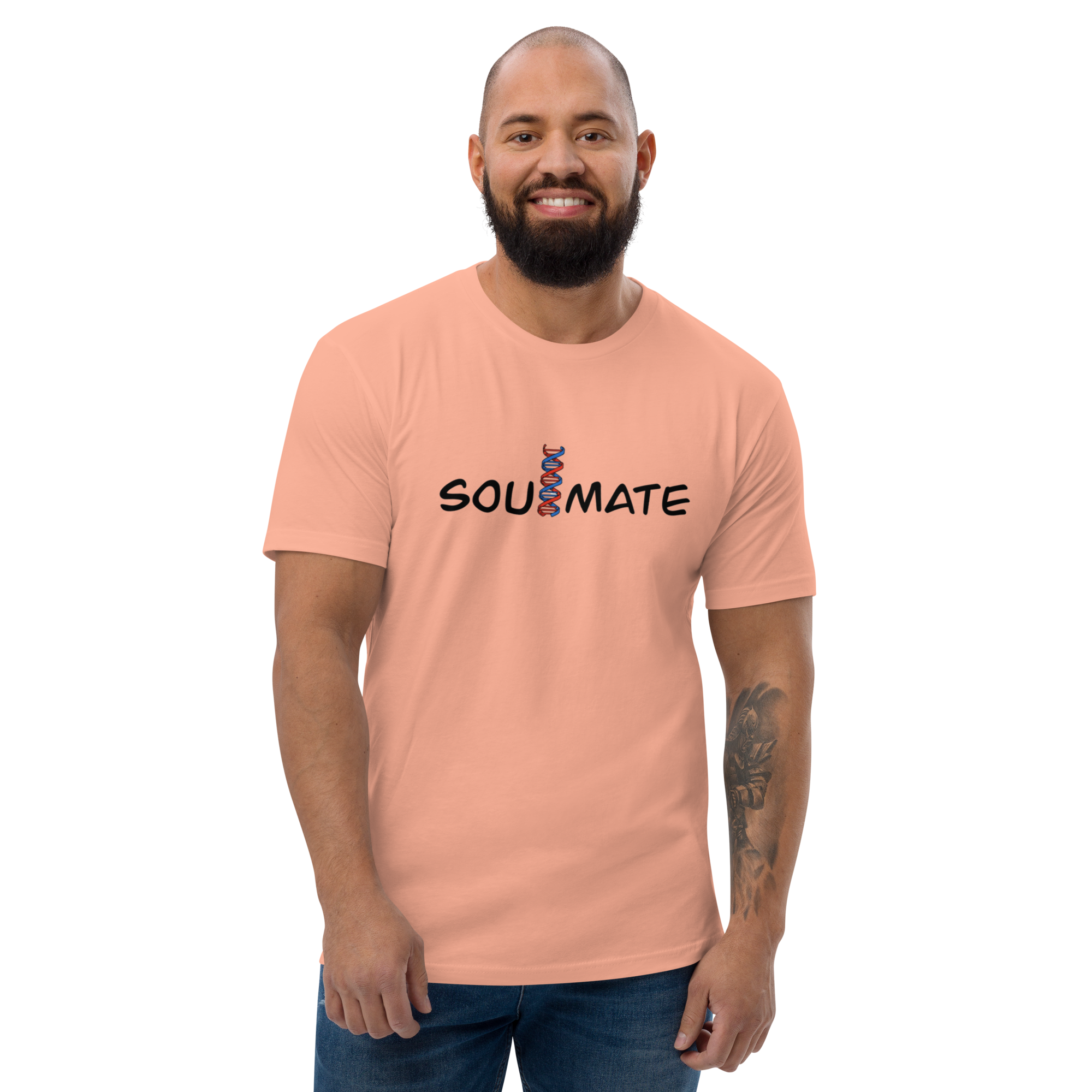 Soulmate T-Shirt - Elegant Design, Premium Quality- SoulMate DNA Strand T-Shirt - Unique Genetic Love Design, Soft Cotton, Unisex Tee