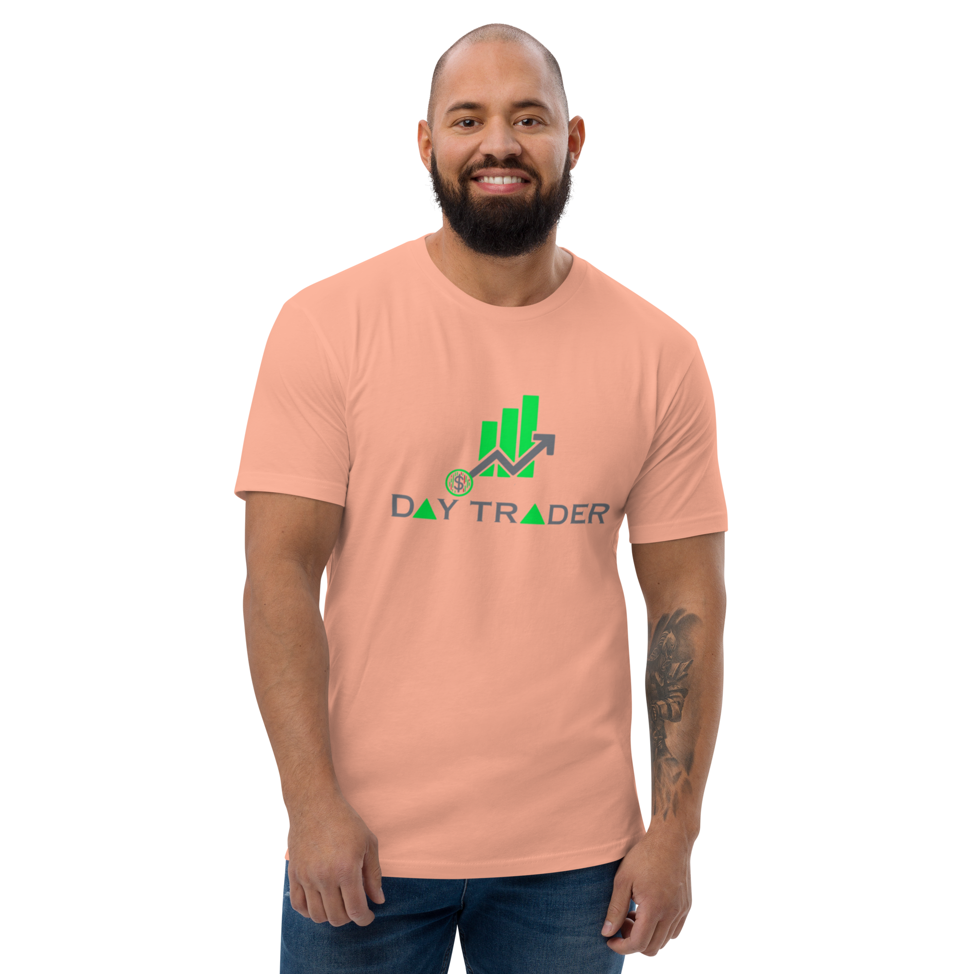 Day Trader T-Shirt - Stylish Design, Premium Quality, Profitable Day Trader Tee - Bullish Green Candles Design, Premium Cotton, Unisex, Day Trader T-shirt