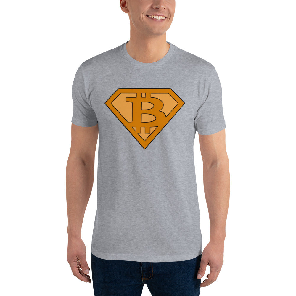 Bitcoin Superman Logo T-Shirt - Superhero Design, Premium Quality, Bitcoin Hero Tee: Superhero-Inspired Crypto Design, Premium Cotton, Unisex, Bitcon Saves T-shirt