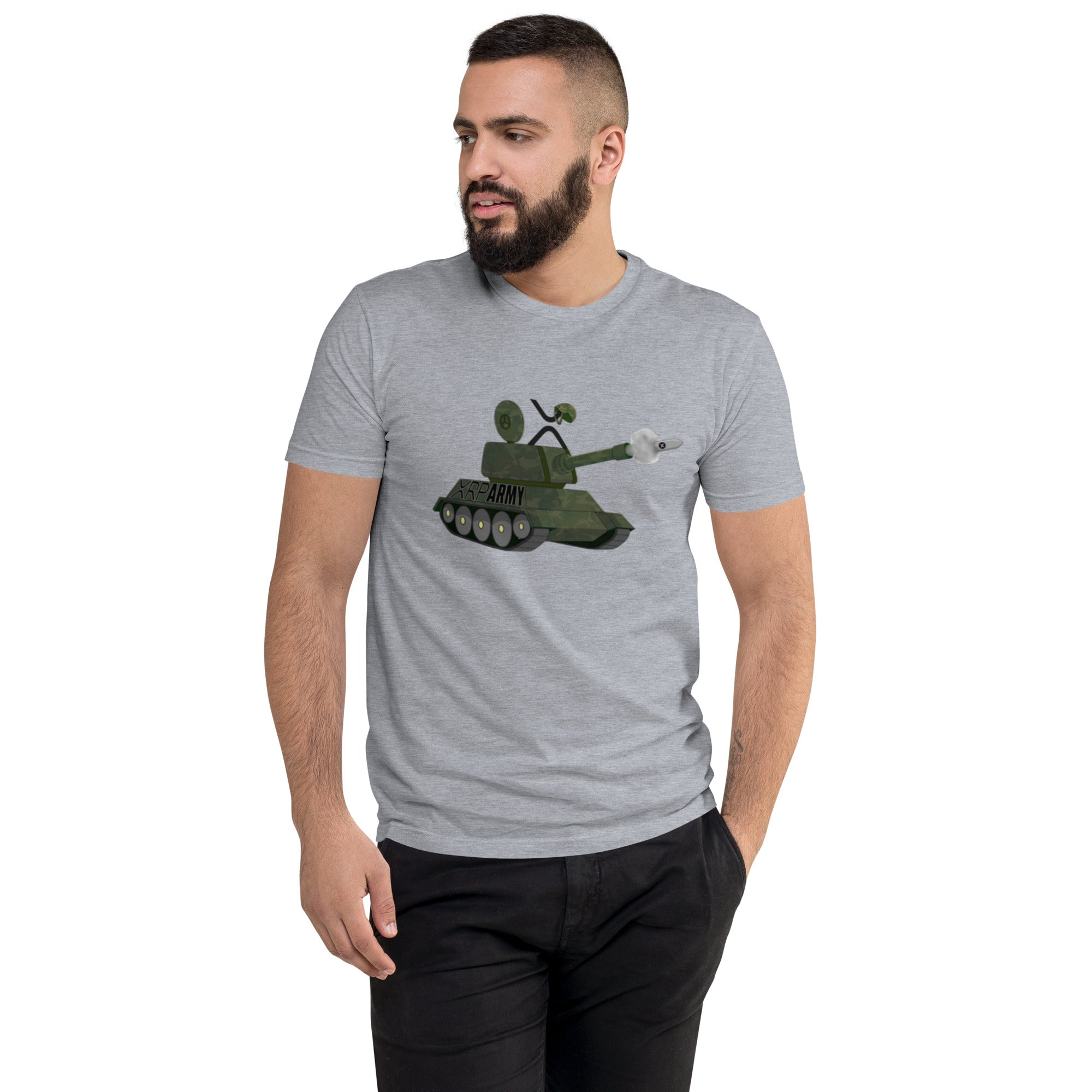 XRP Army T-Shirt - Robust Crypto Militia Design, Premium Quality, XRP Army Tank T-Shirt - XRP, Ripple, Crypto Clothing Ultra-Soft Combed Cotton, Pre-Shrunk, Unisex Crypto Tee XRPL